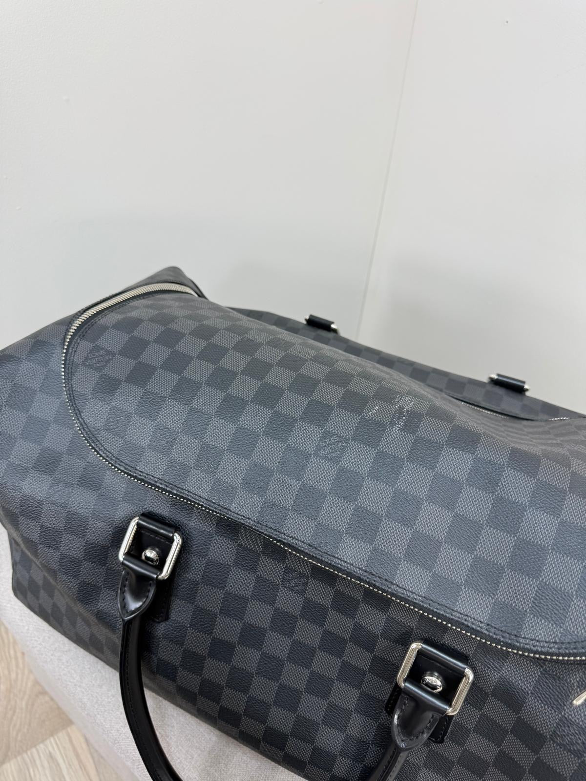 Louis Vuitton Roadster Damier Graphite Black Keepall 50