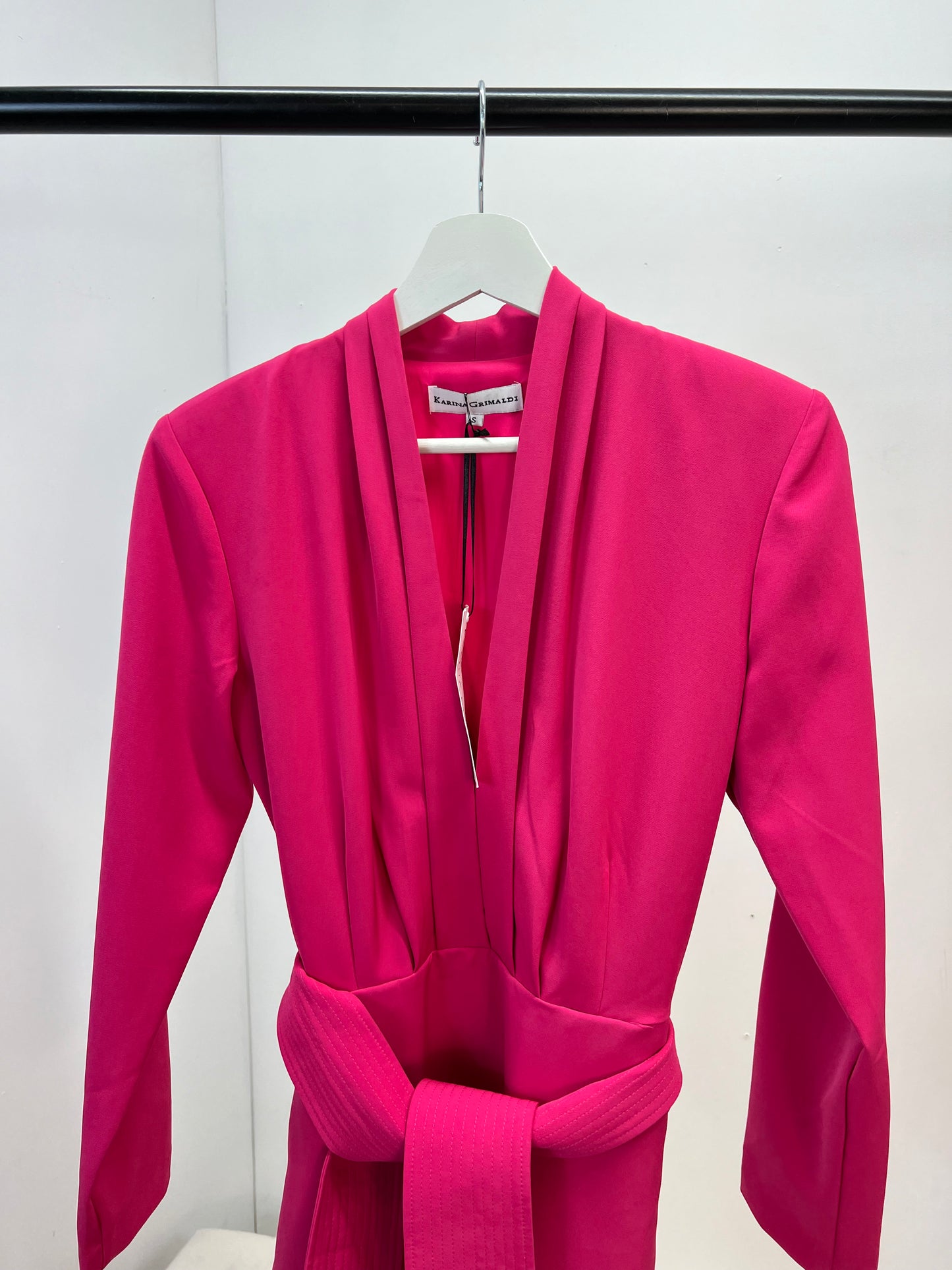 Karina Grimaldi Pink Wrap Around Dress (New In Tags-Small)