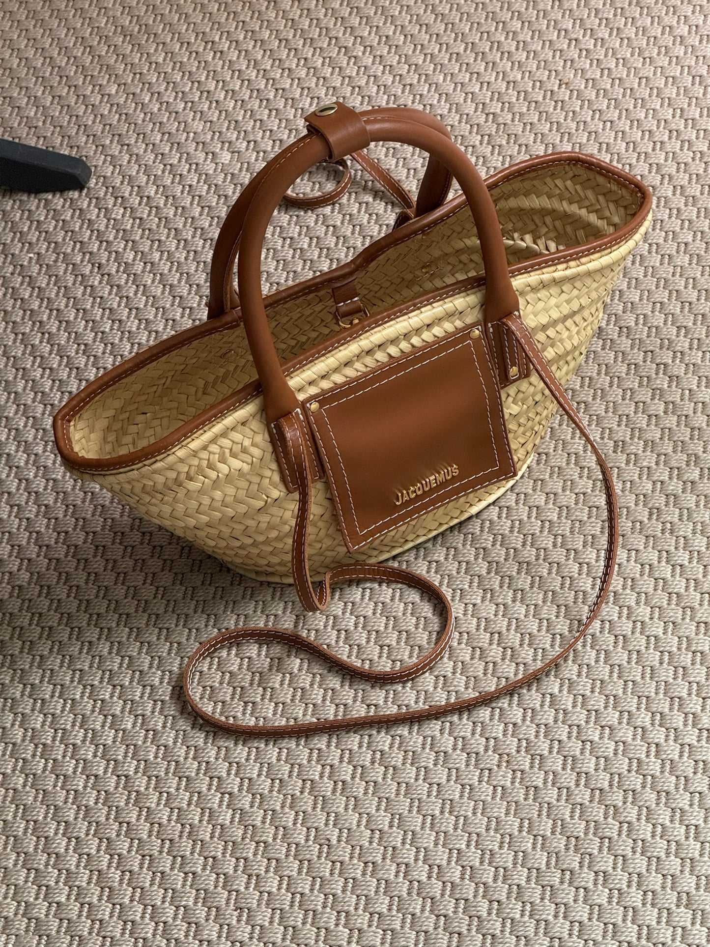 Jacquemus Le Panier Soli Logo Detailed Tote Bag