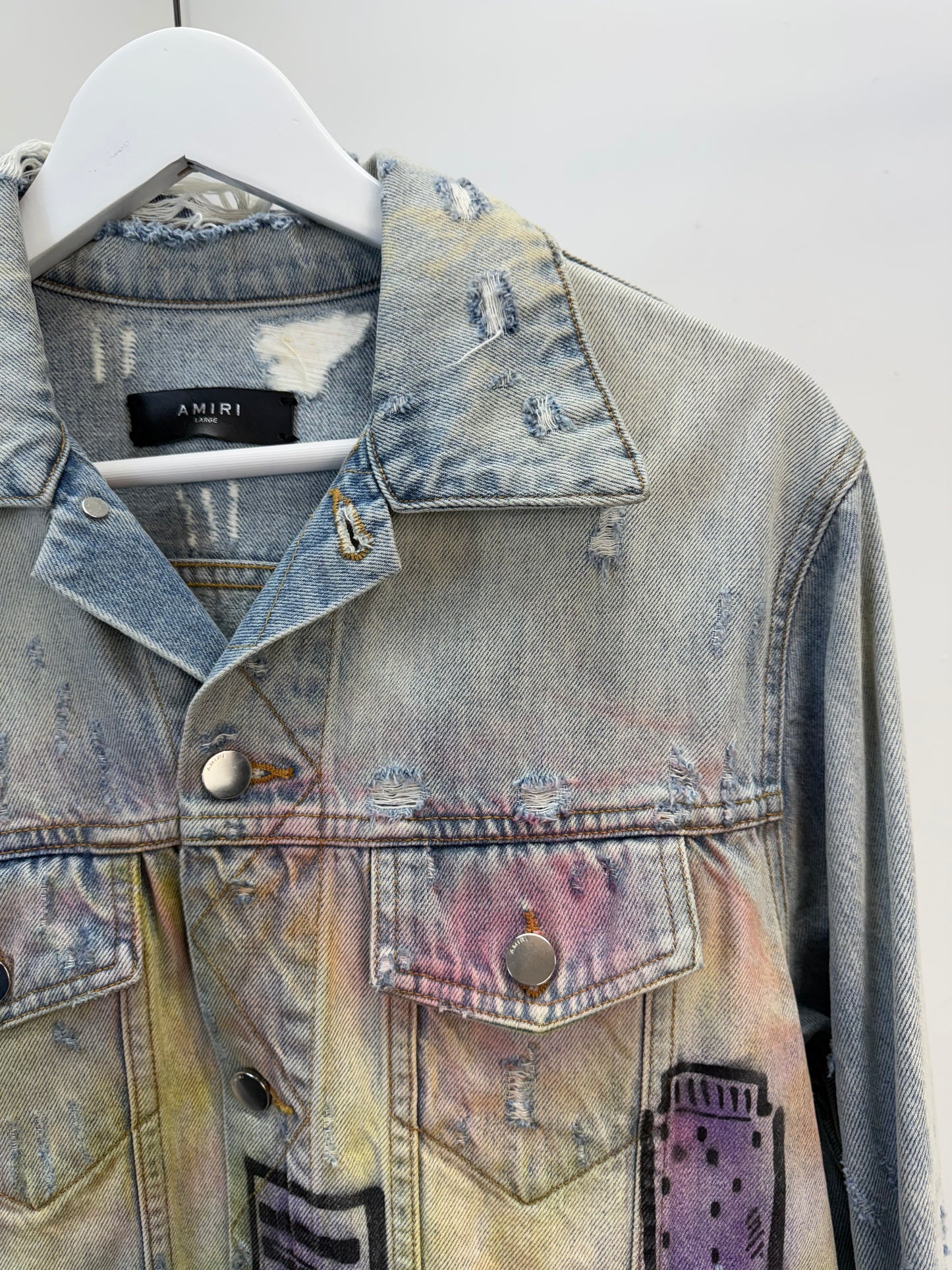 Amiri Hollywood Denim Jacket - Large