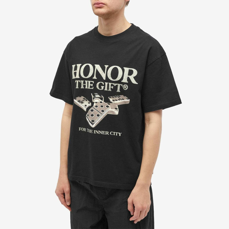 Honor The Gift Black Dominoes T-Shirt – Large