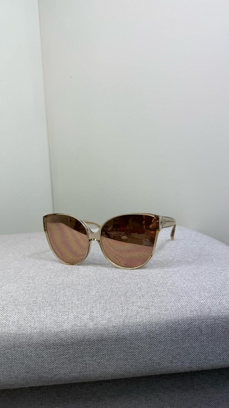 Linda Farrow Gold Cateye Oversize Sunglass’s