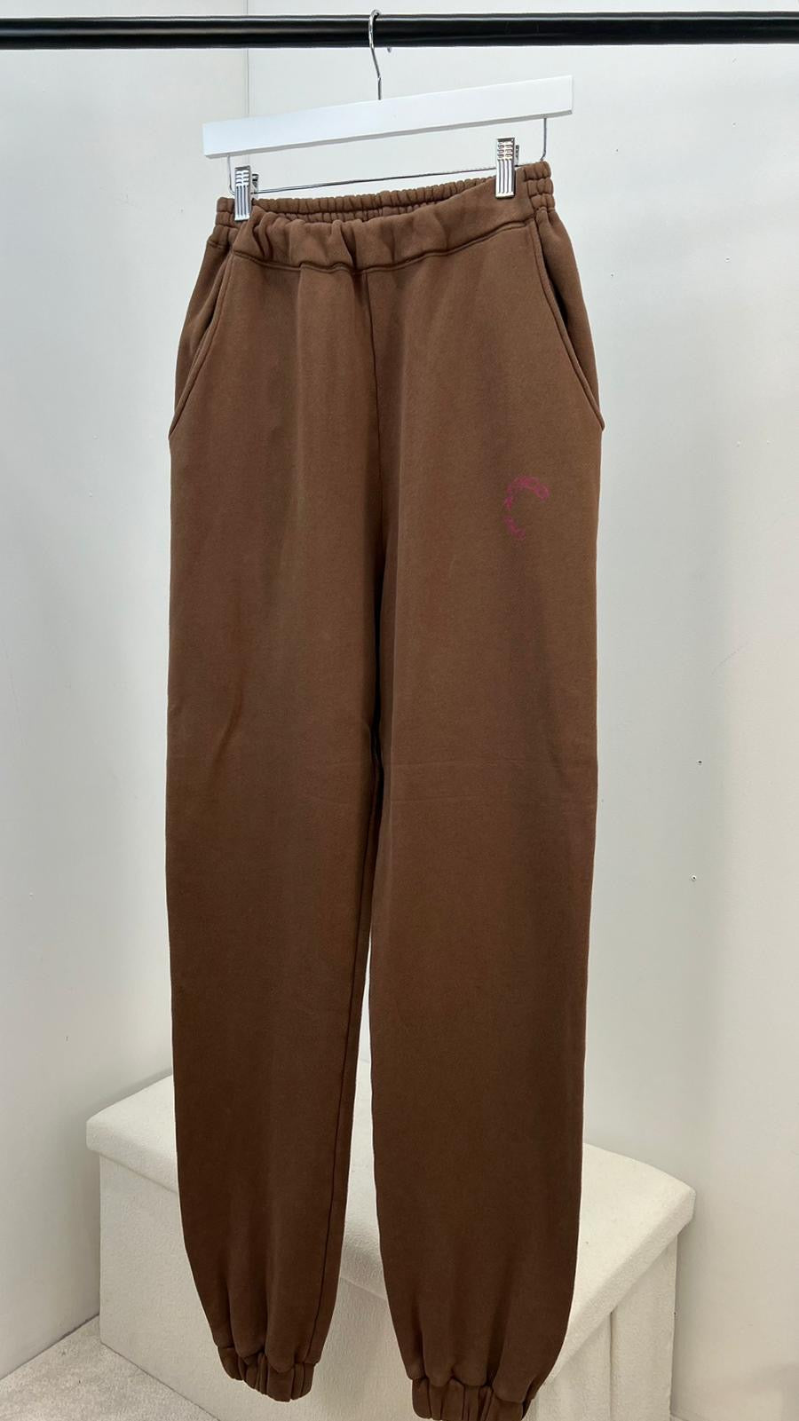 The Attico Brown Tracksuit Bottoms - XS, Suited For UK 8