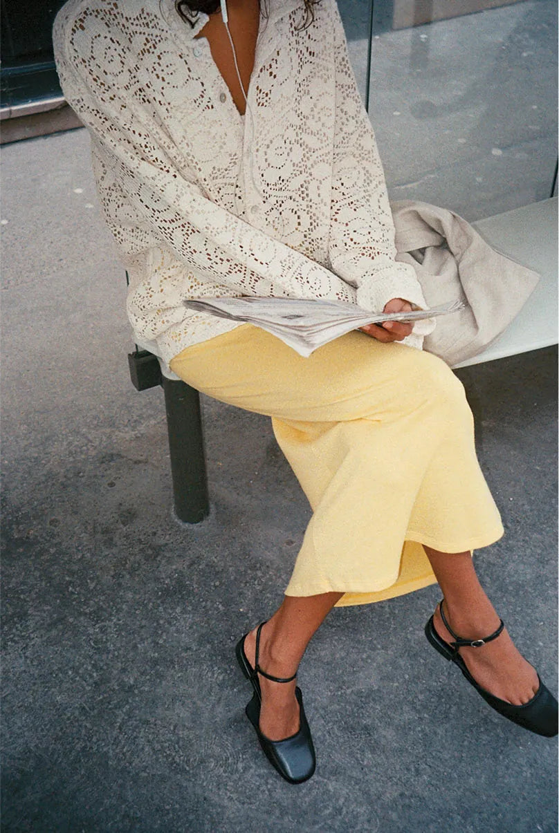 Muster Cream Embroidery Shirt - New In Tags 36/small