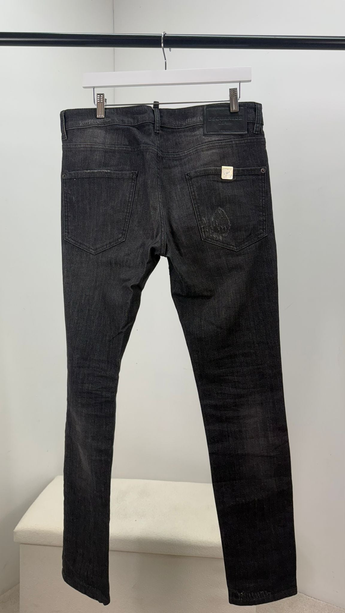 Dsquared2 Black Ripped Jeans - 50