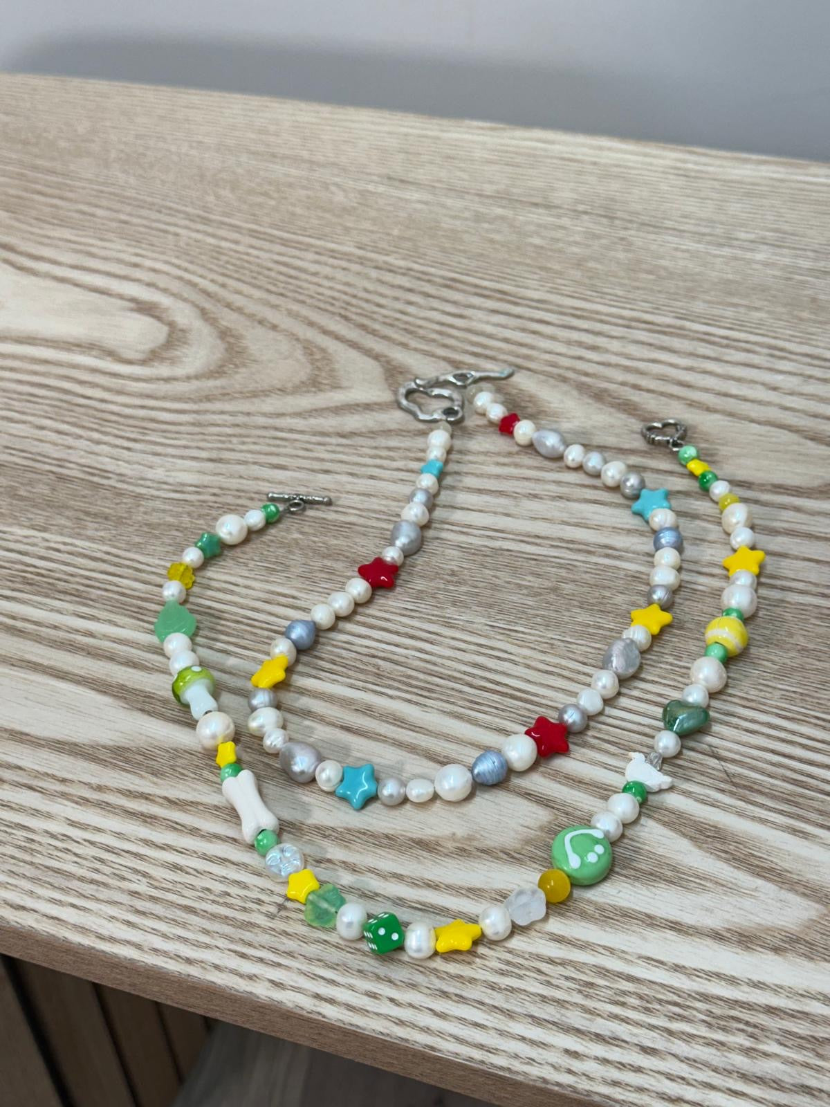 Ian Charms Pearl Star Beaded Dmp Necklace - One Size