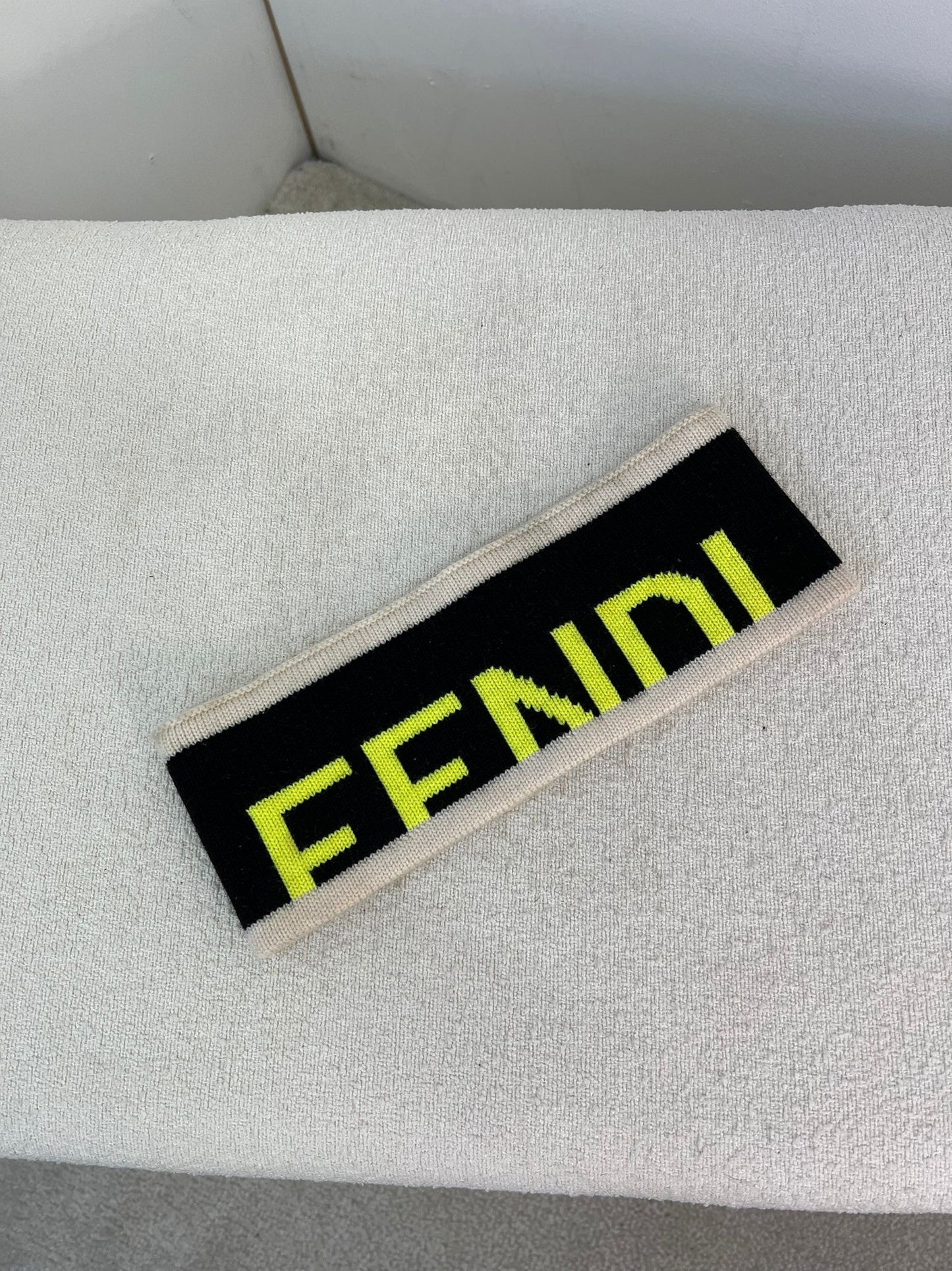 Fendi Black Yellow Head Scalf