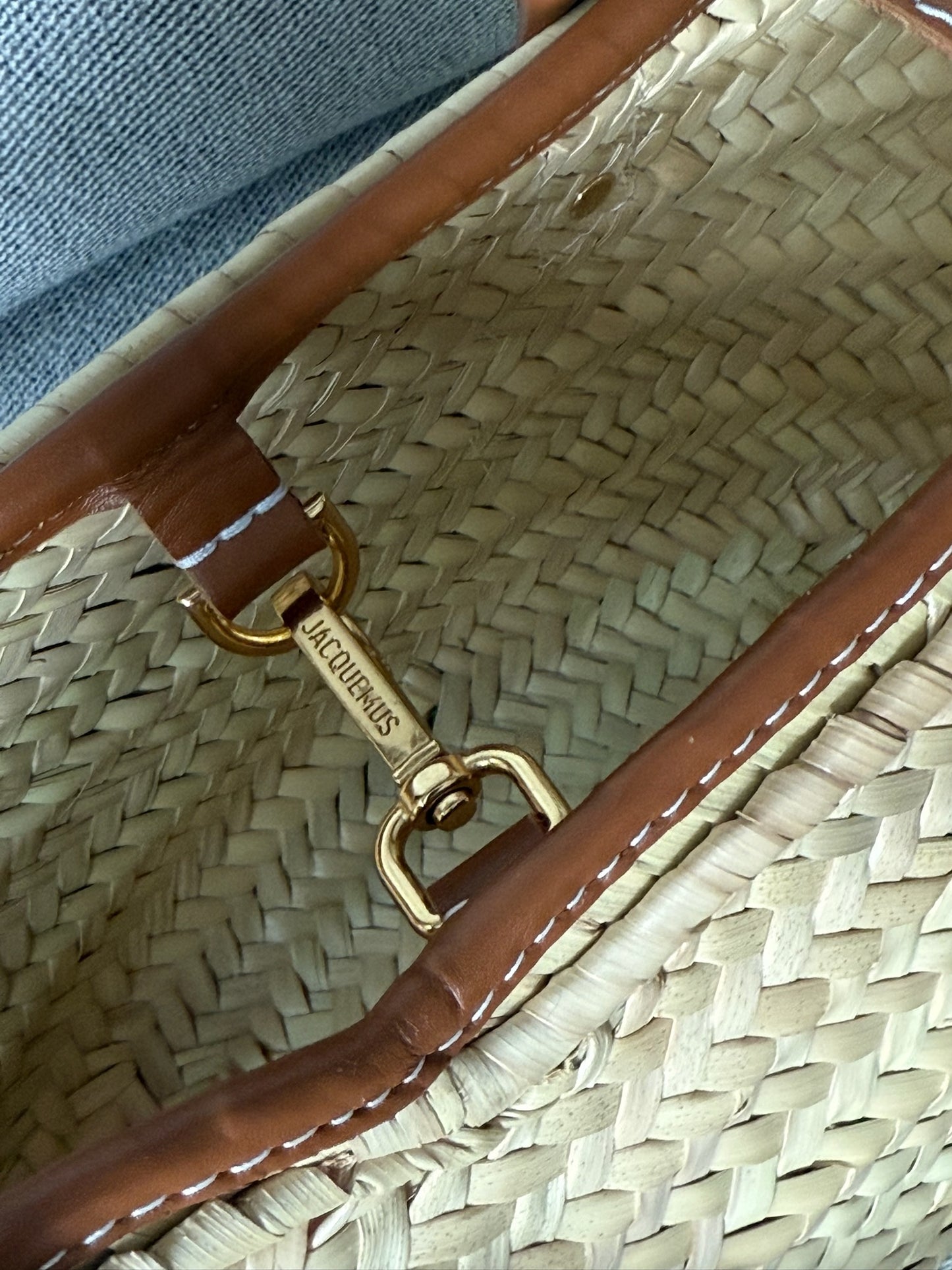 Jacquemus Le Panier Soli Logo Detailed Tote Bag