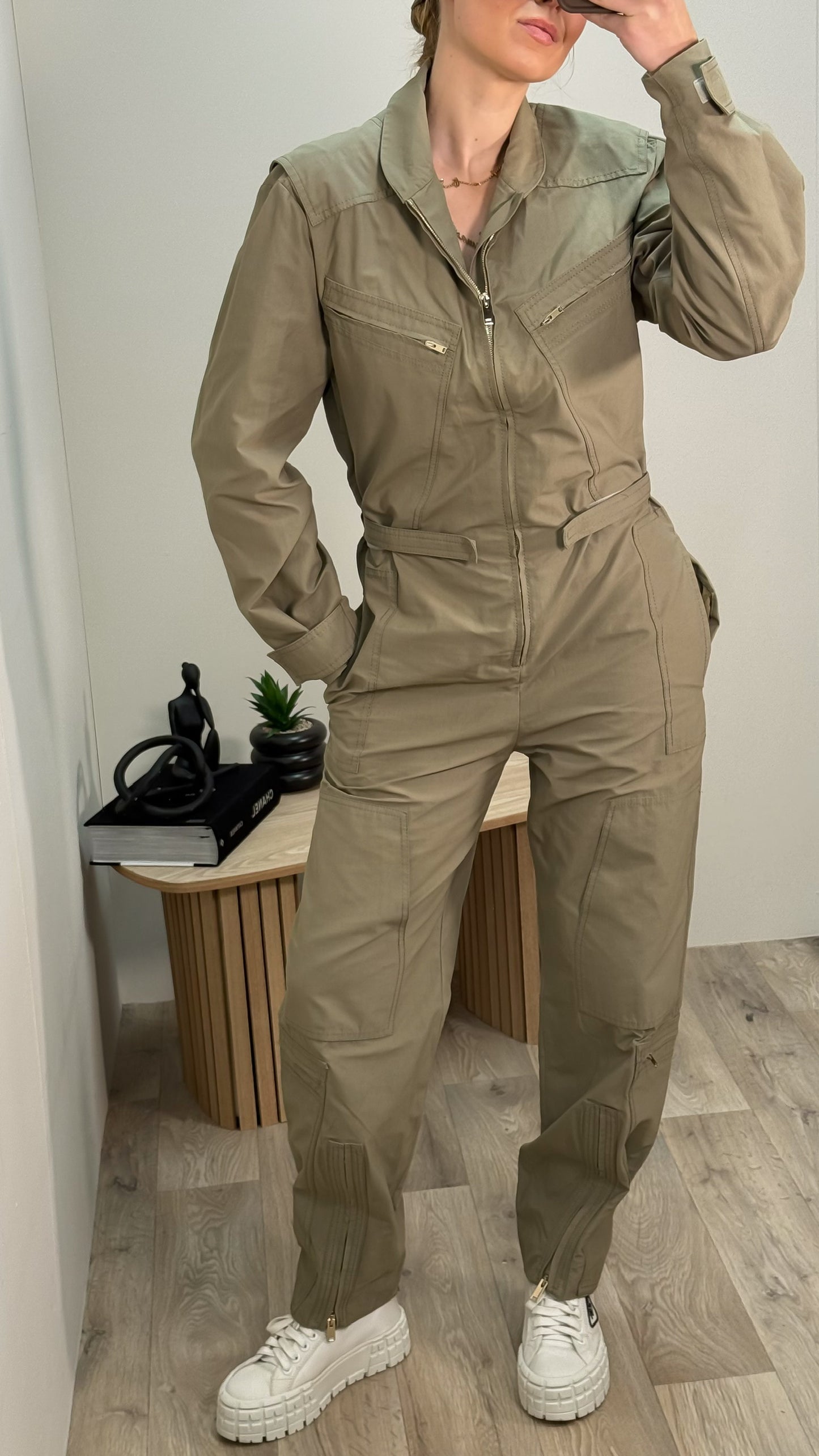 Stella McCartney Beige Cargo Jumpsuit - 38 EU / UK 10