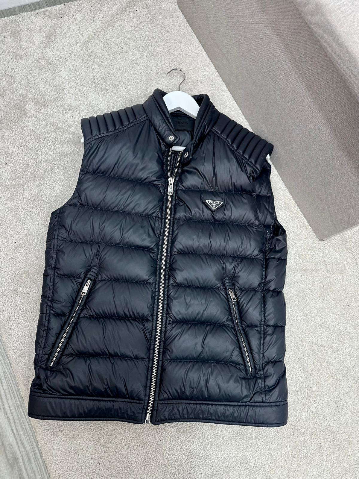 Prada Black Puffer Gillet - Large / Label 50