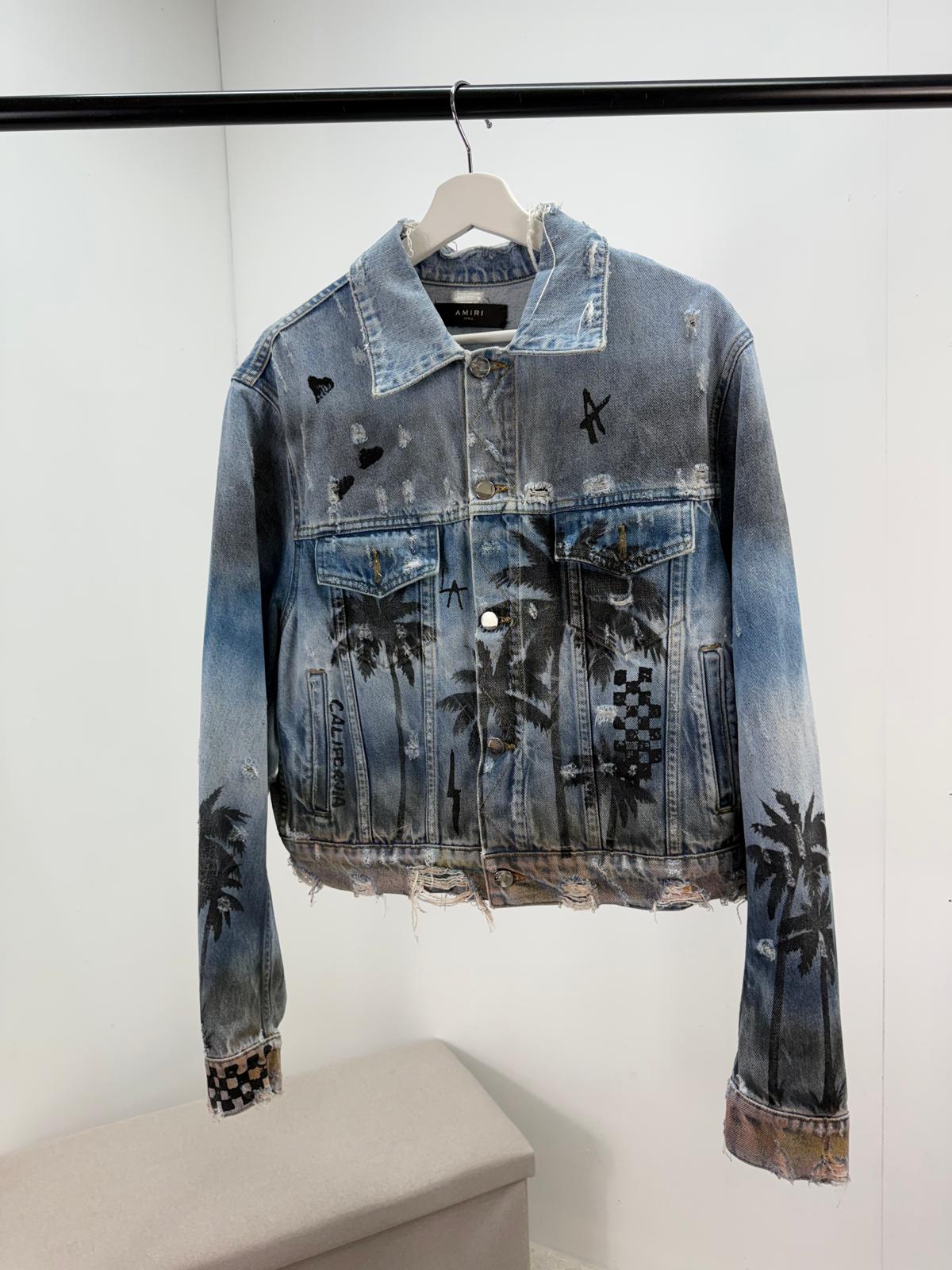Amiri Palm Tree Denim jacket - Small