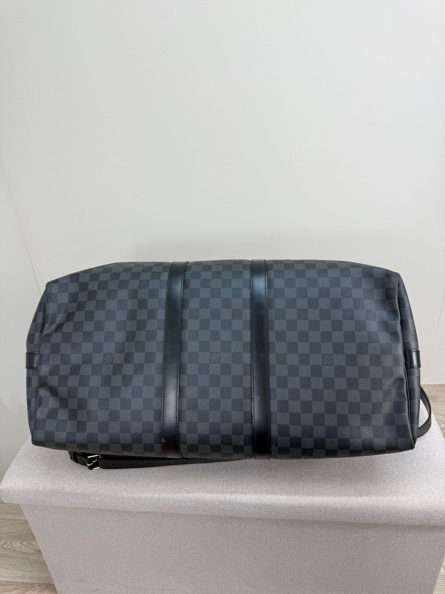 Louis Vuitton Damier 55 Bandouliere Keepall Travel Bag