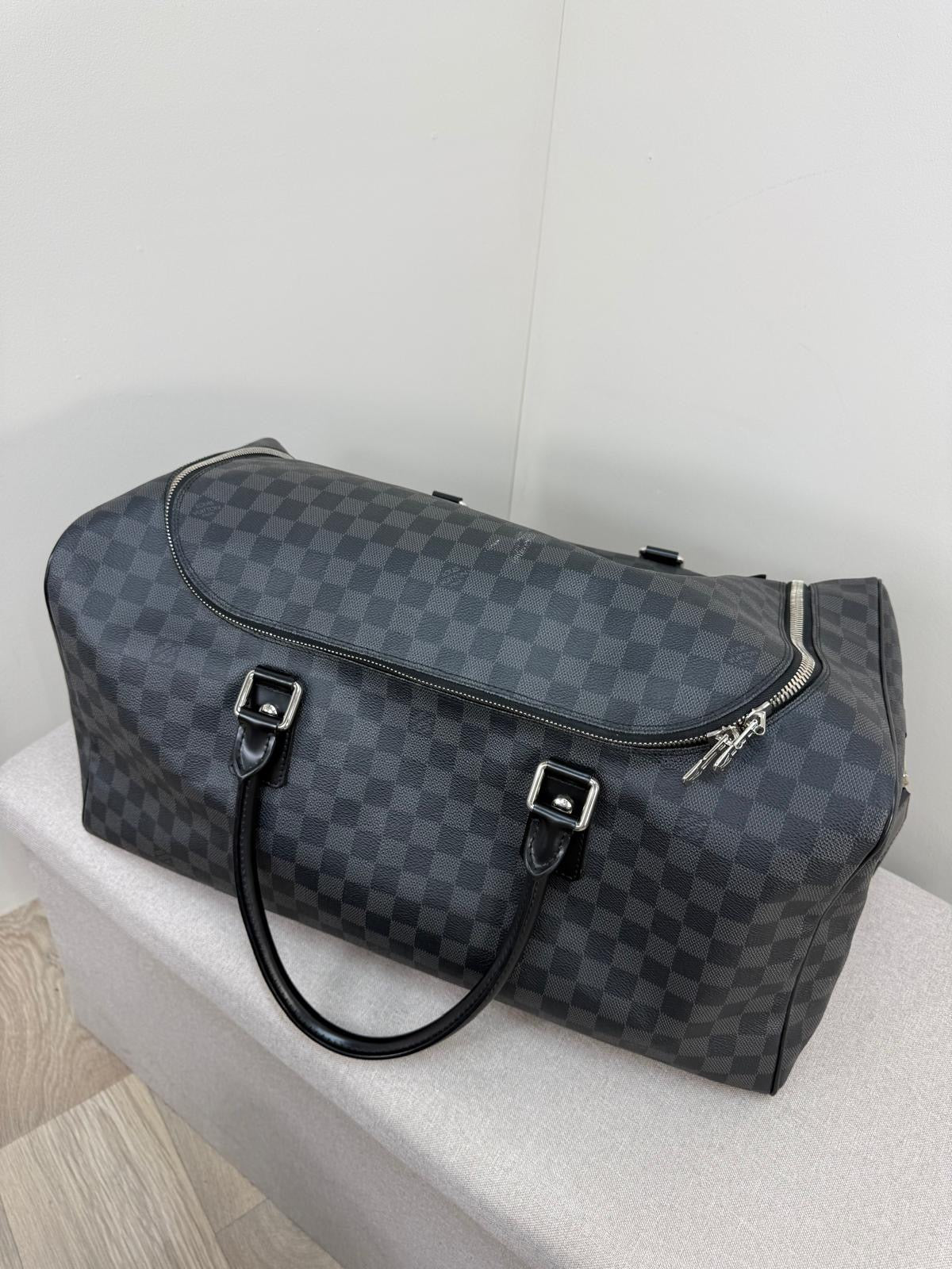 Louis Vuitton Roadster Damier Graphite Black Keepall 50