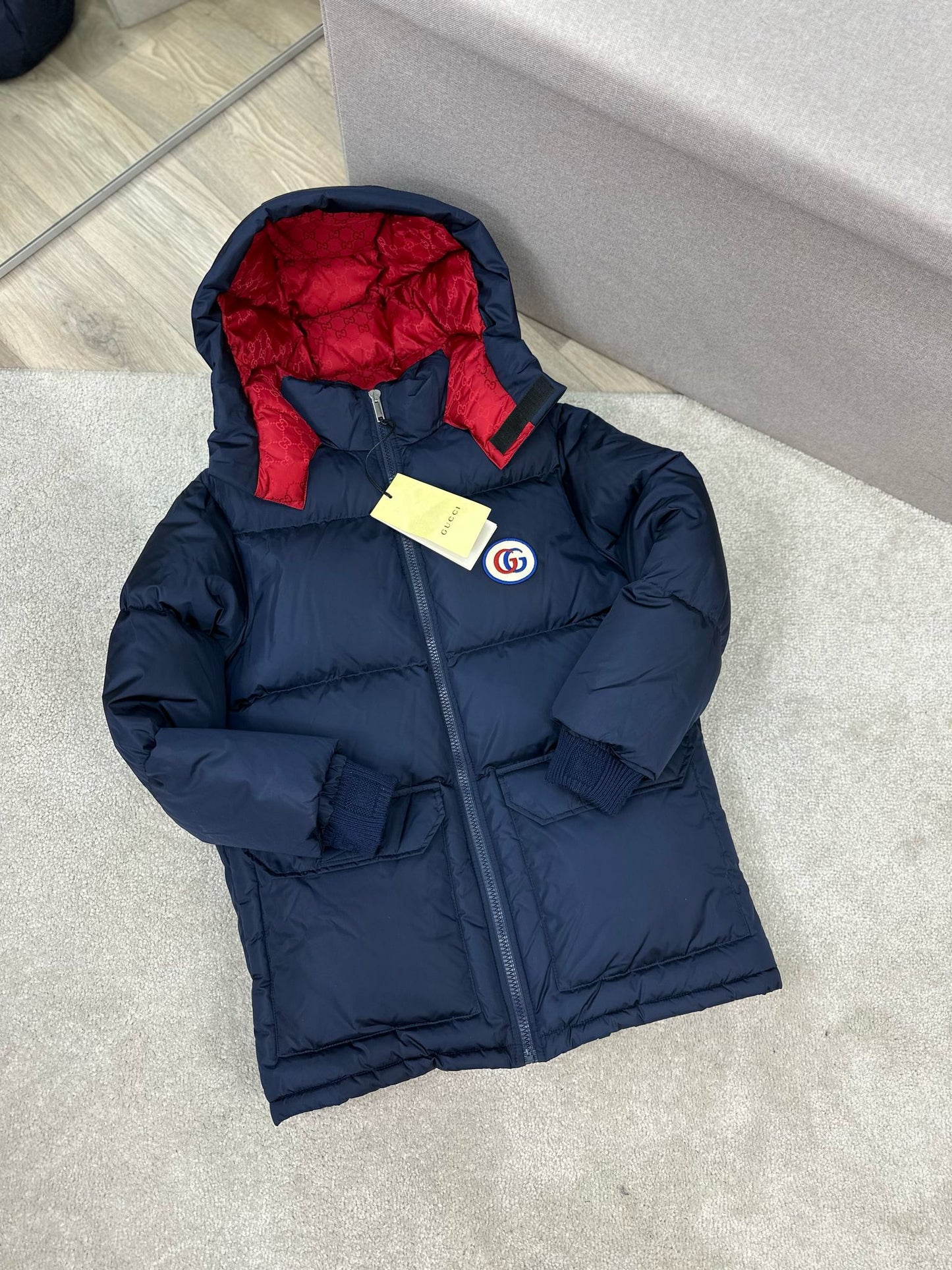 Gucci Navy GG Padded Coat - New in Tags Age 8