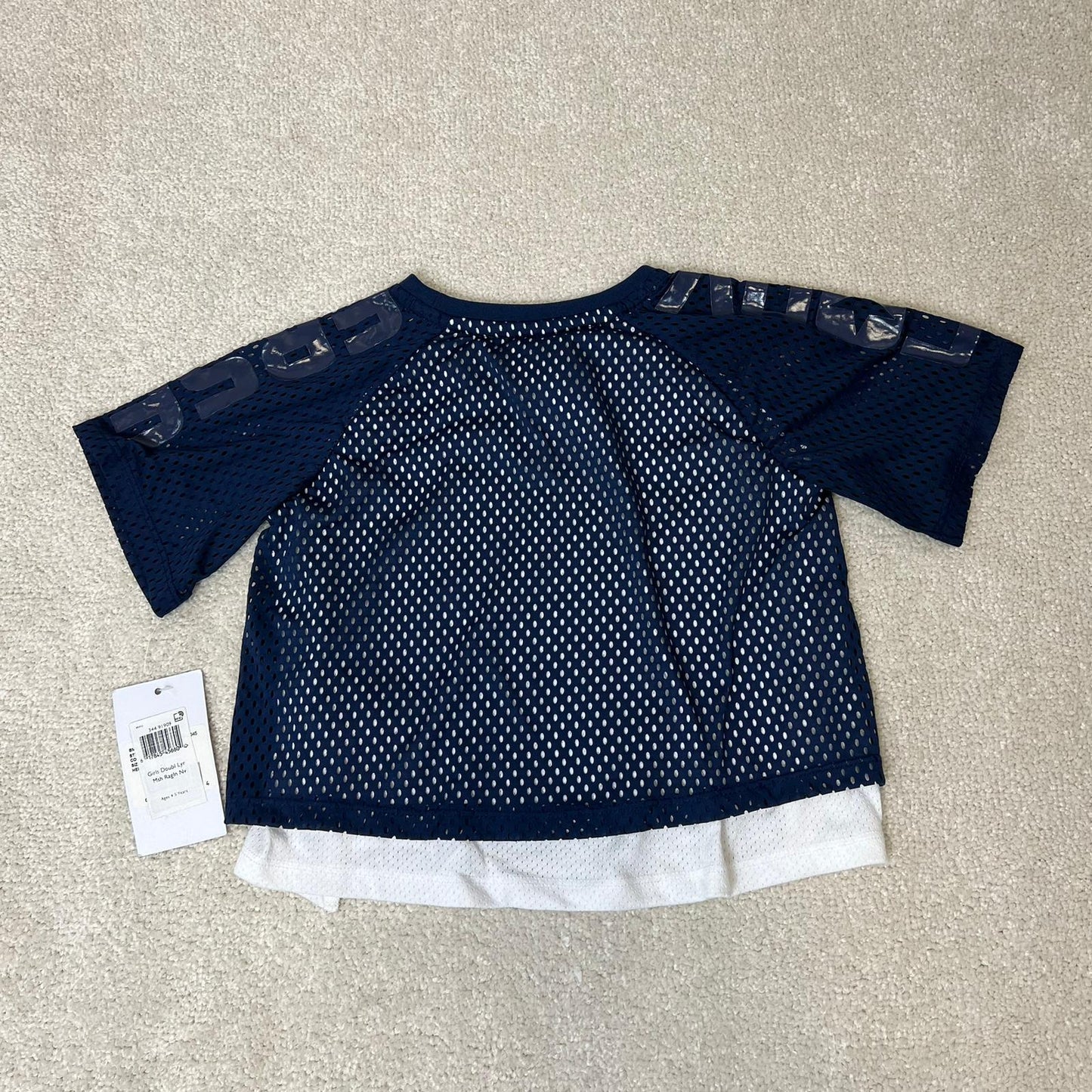 Kids Converse Girls Double layer Mesh T-Shirt (New In Tags Age 4/5)