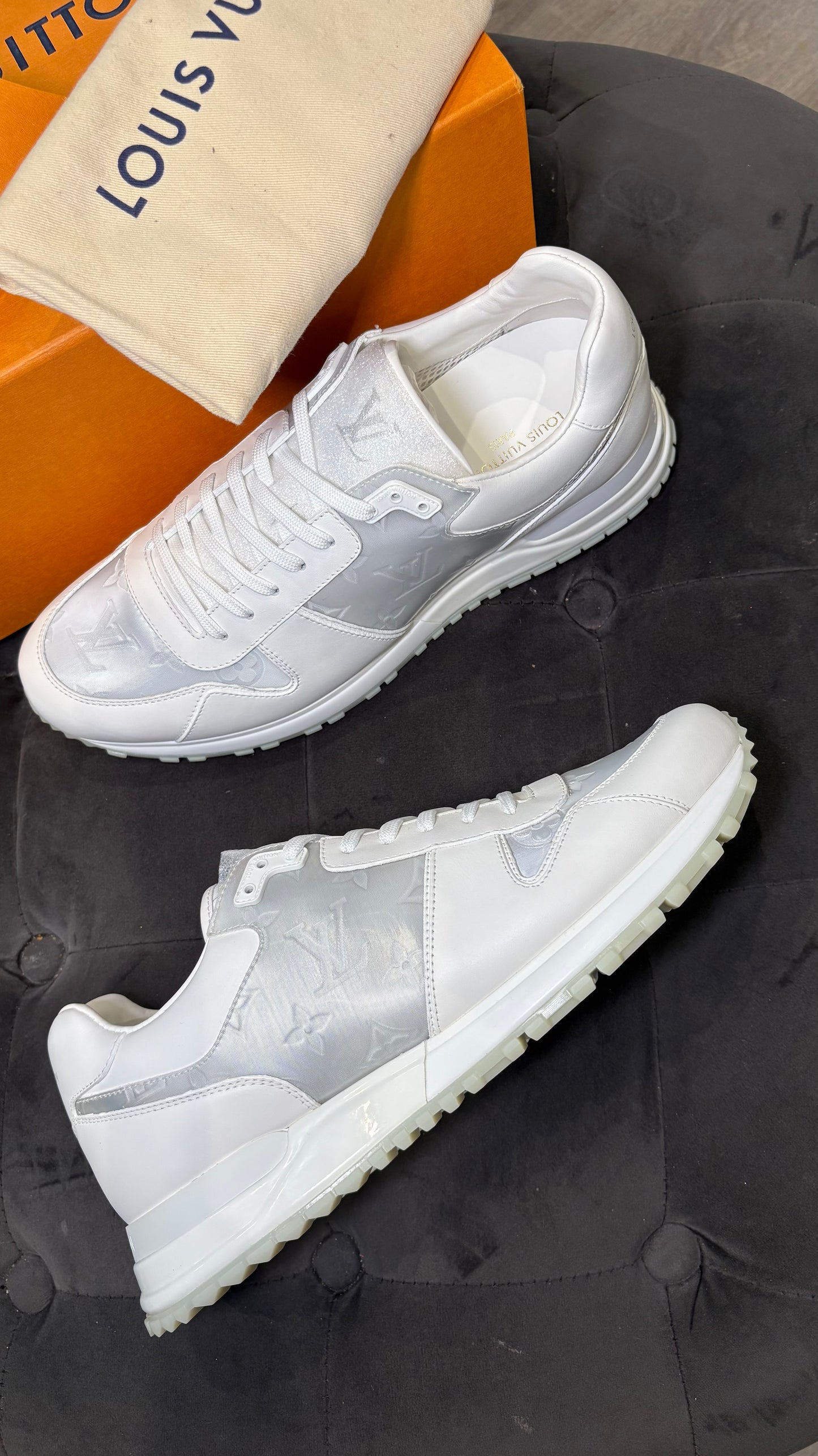 Louis Vuitton White Runaway Trainers – Brand New In Box UK 8