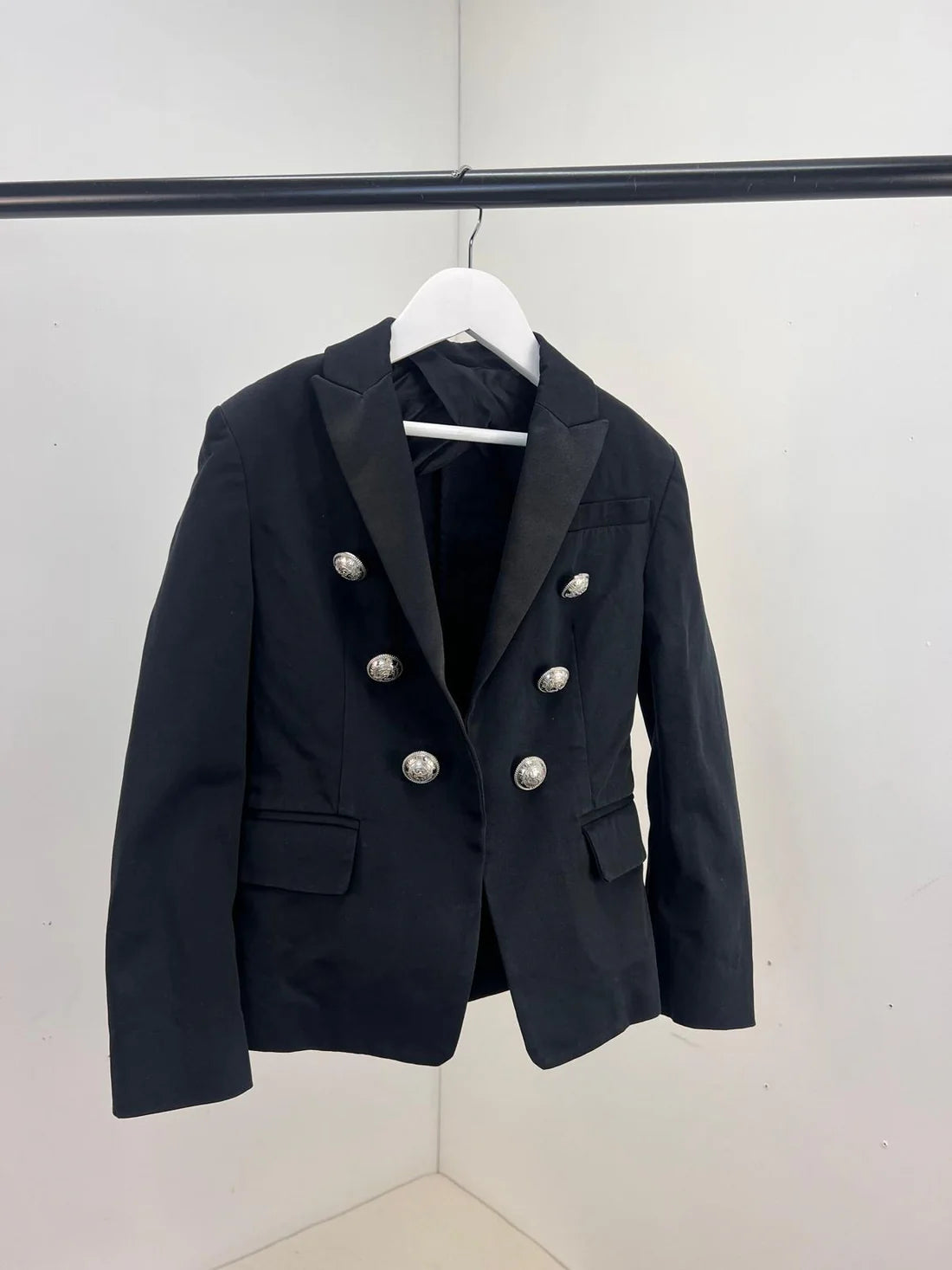 Kids Balmain Black And Silver Blazer - Age 8