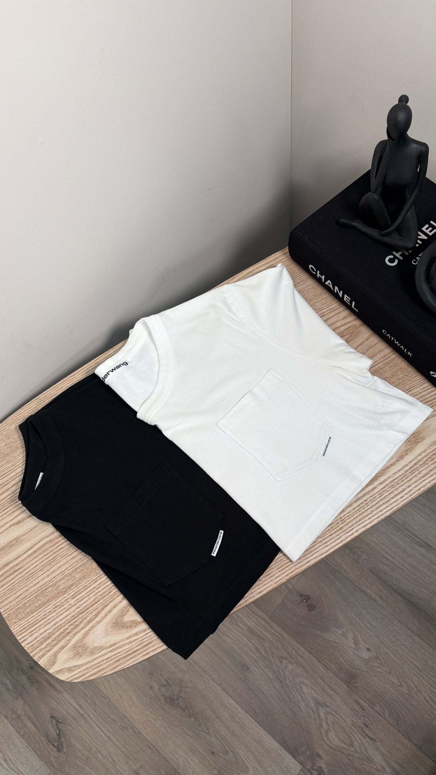 Alexander Wang Black Logo Crop Top - Medium