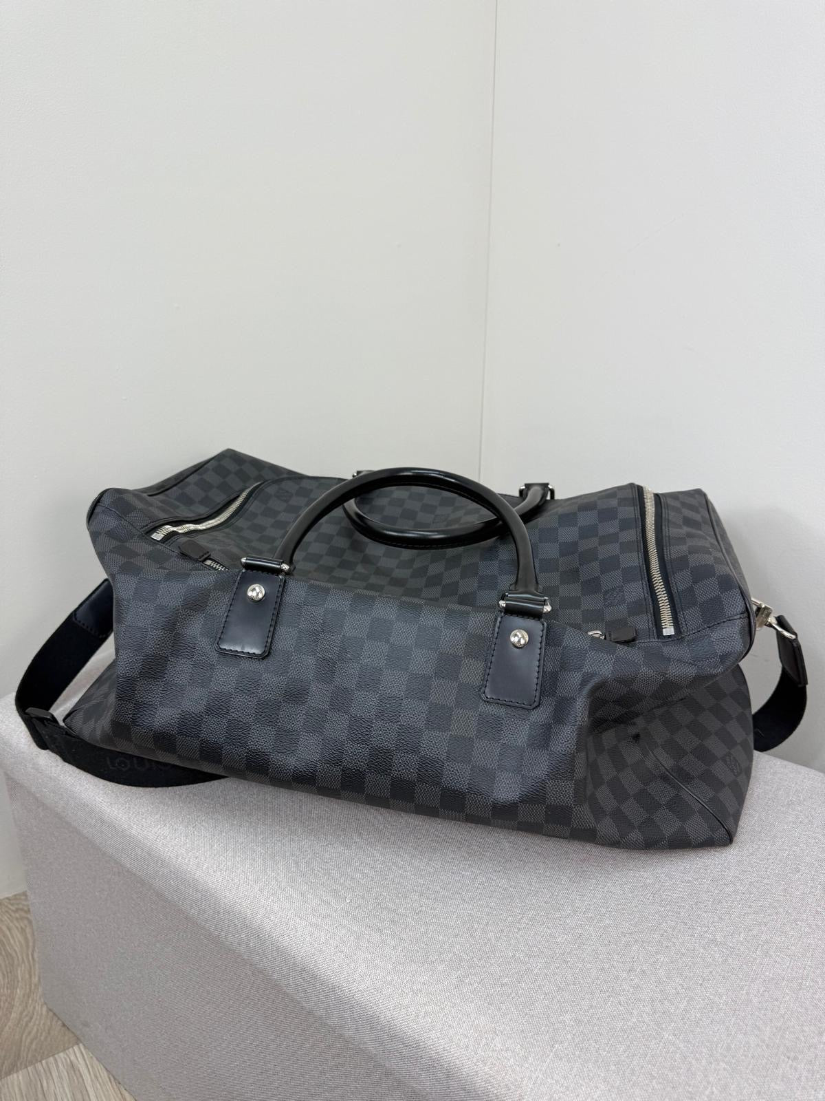 Louis Vuitton Roadster Damier Graphite Black Keepall 50