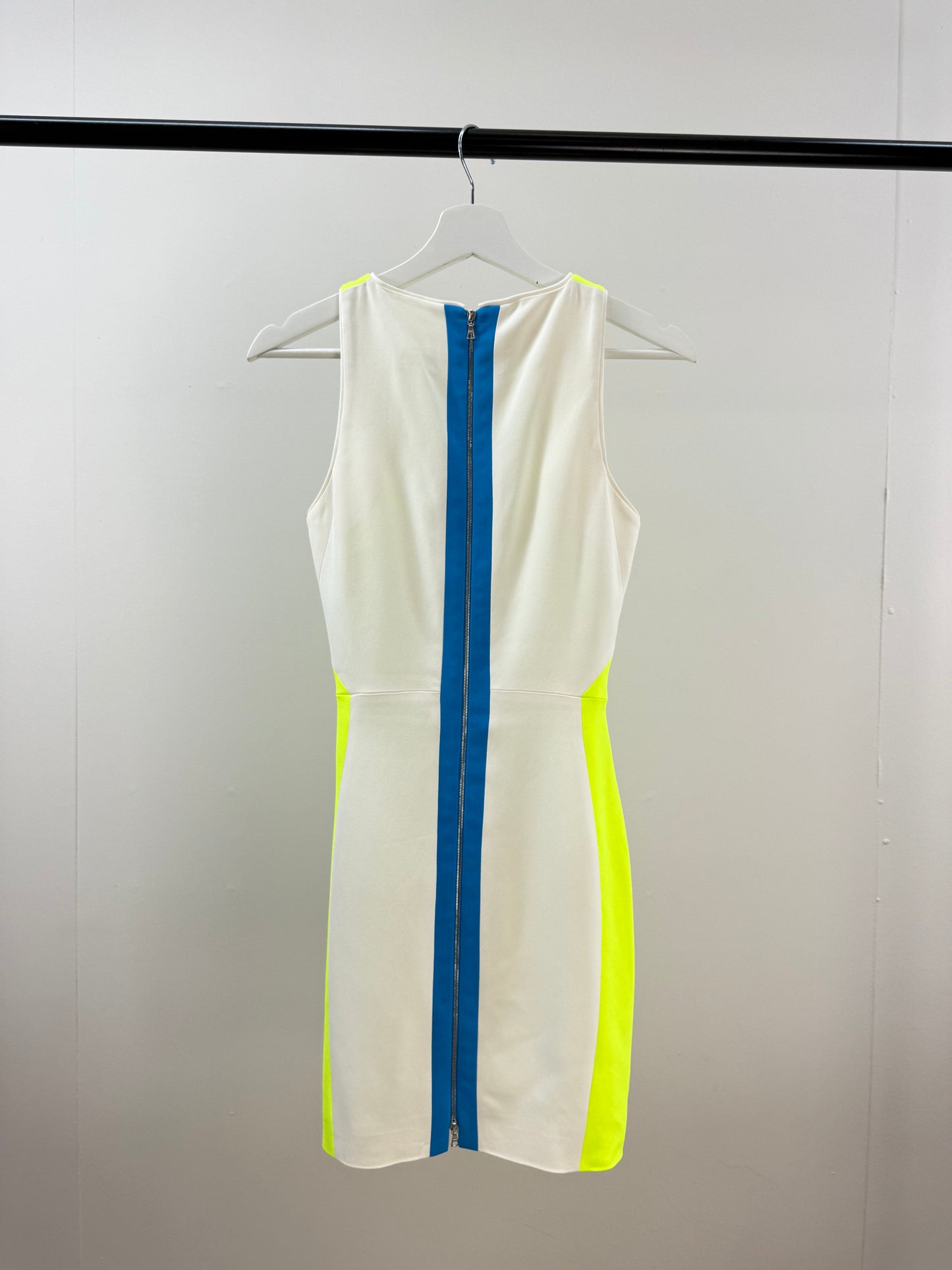 Antonio Baradi Neon Contrast Mini Dress - Small