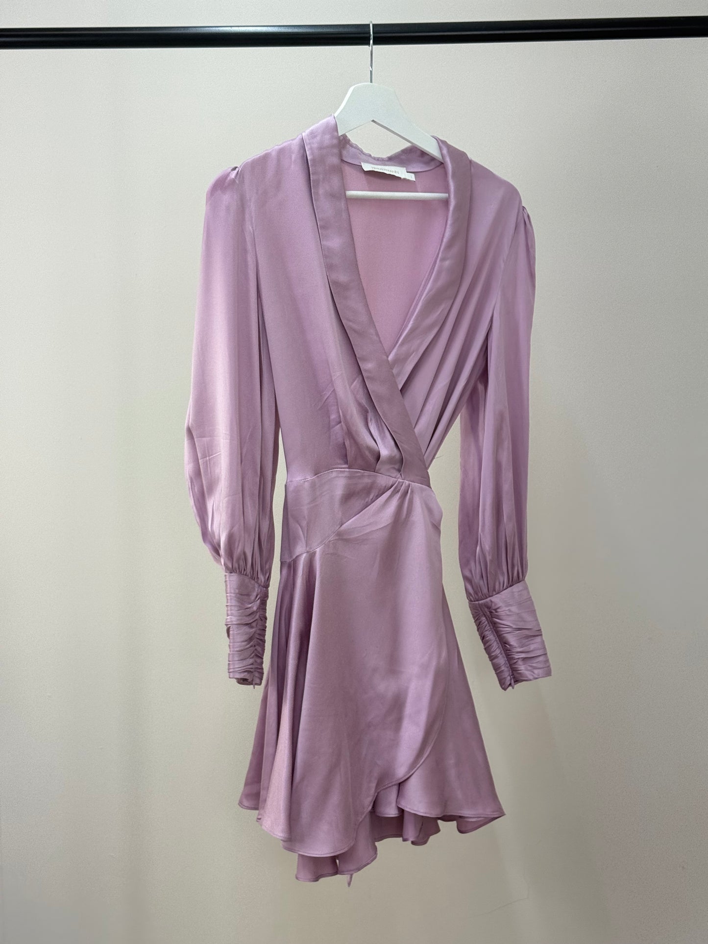 Zimmermann Lilac Silk Wrap Dress 1- UK 8/10