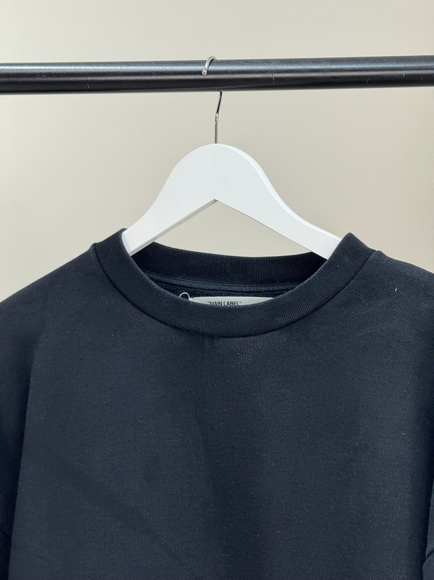 Off-White Black 'Mirror' Logo Jumper - XS oversize