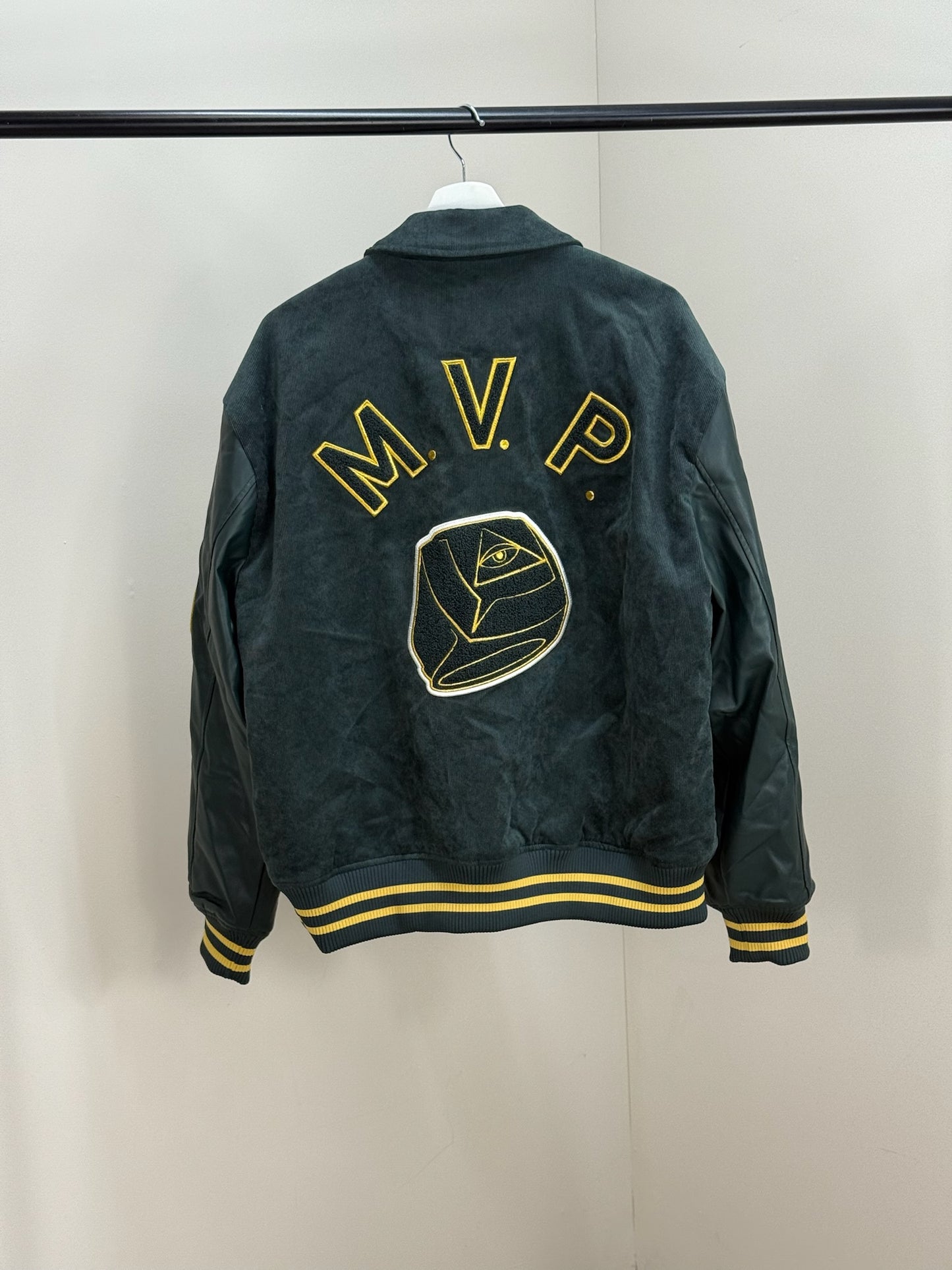 Manière De Voir MVP Green Yellow Bomber Jacket - Large