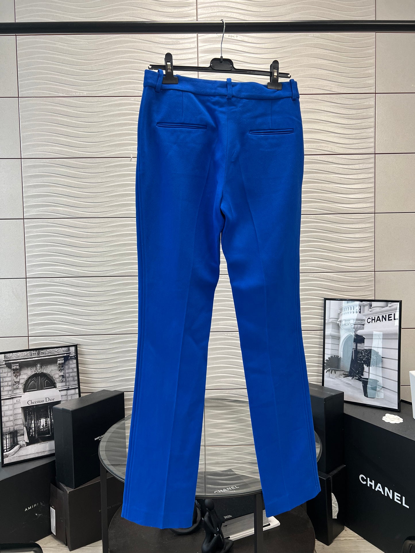 Victoria Beckham Colbolt Front Split Suit Trouser - UK 10