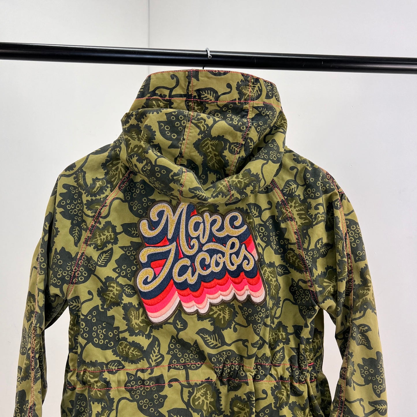 Kids LITTLE MARC JACOBS Khaki Logo Leaf Effect Jacket - Age 10