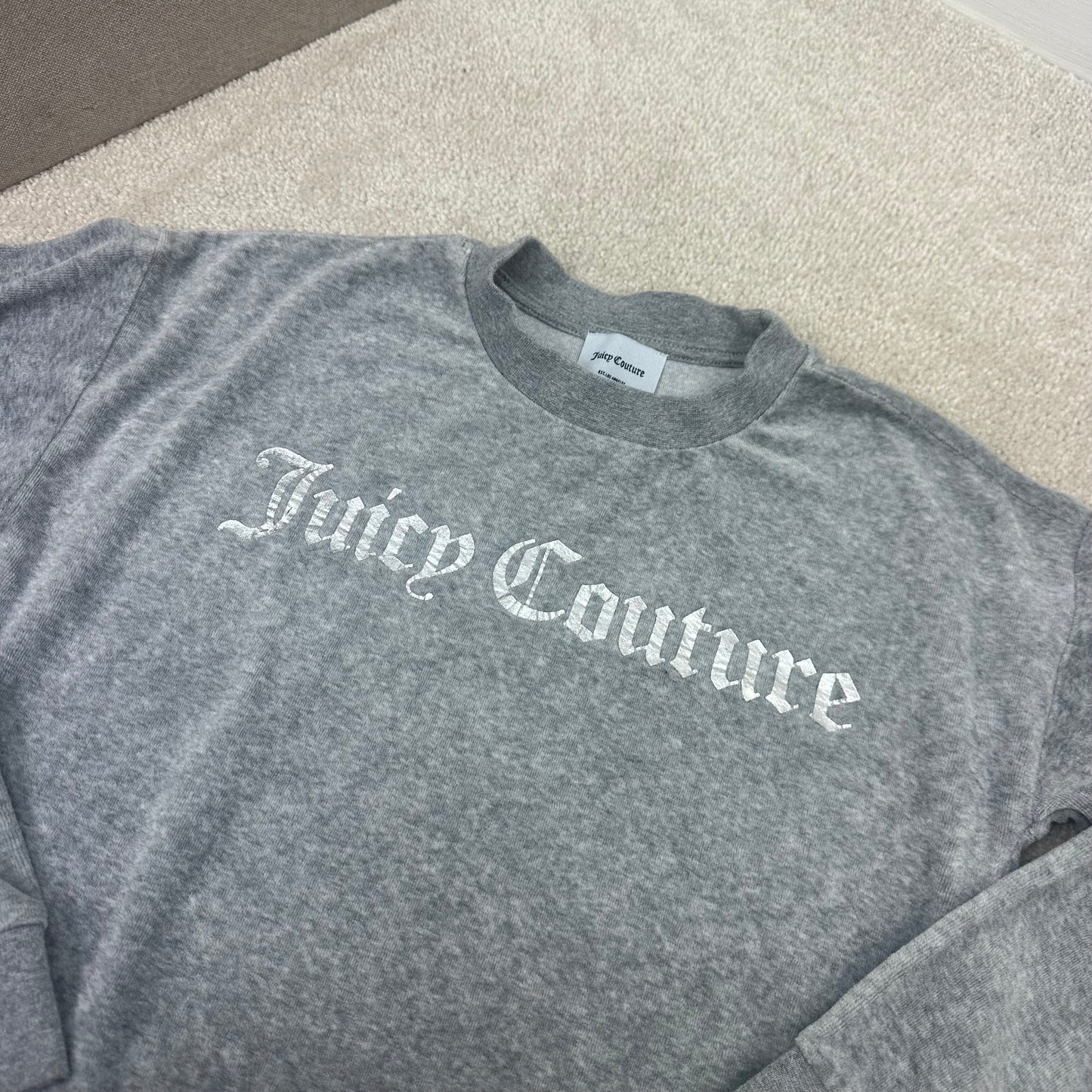 Kids Juicy Couture Grey Logo Jumper (Age 10/11)