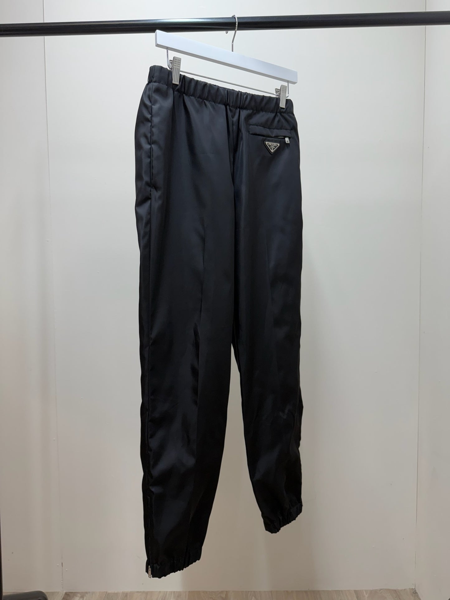 Prada Straight-Leg Re-Nylon Gabardine Trousers-42/Small
