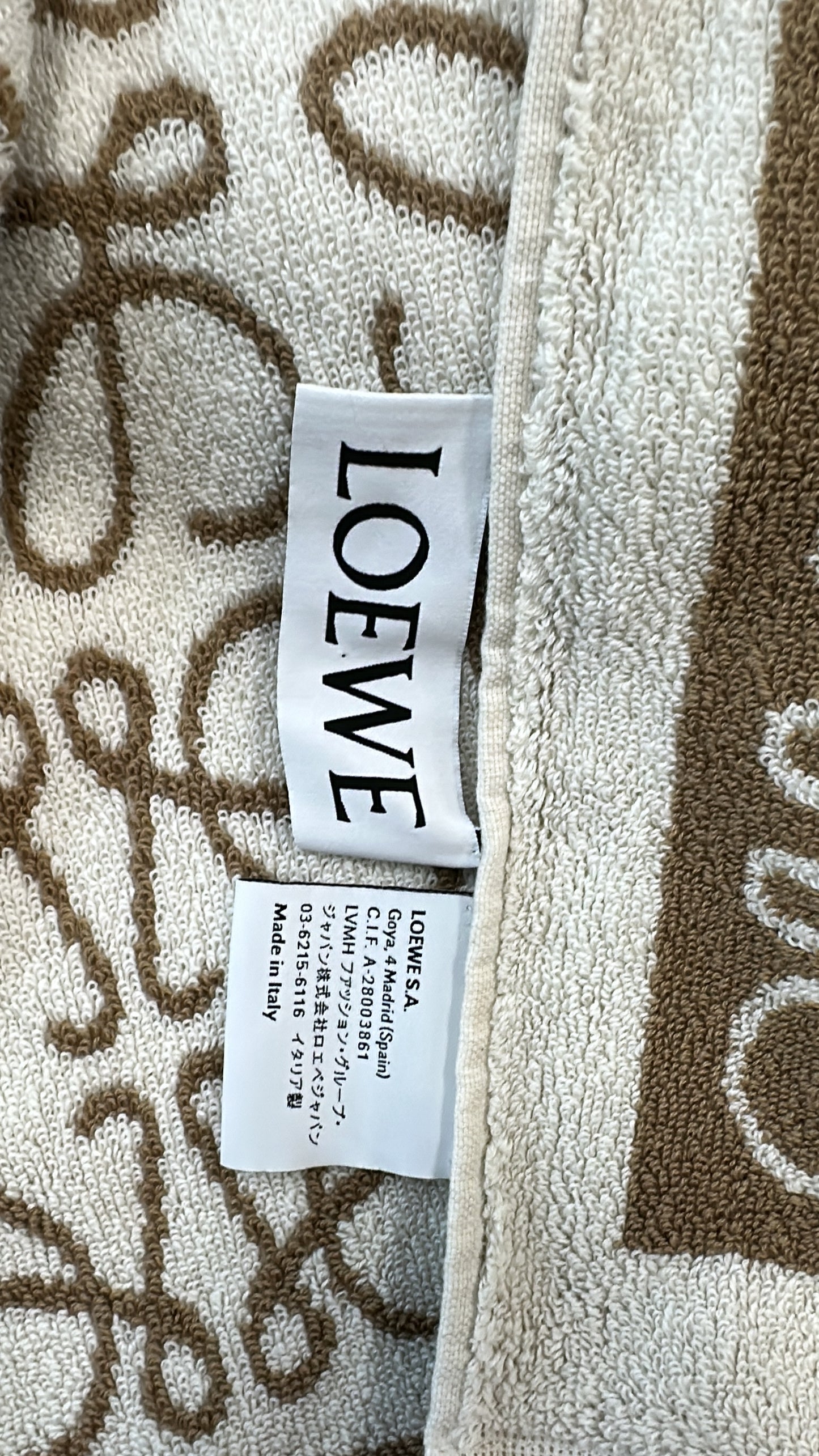 Loewe Anagram Cotton Towel