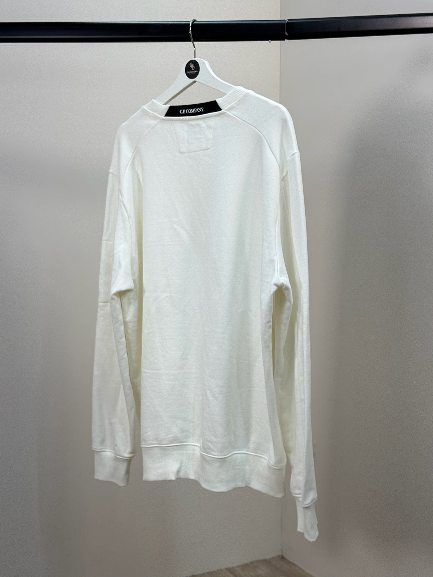 CP Company White Badge Logo Jumper - XXL