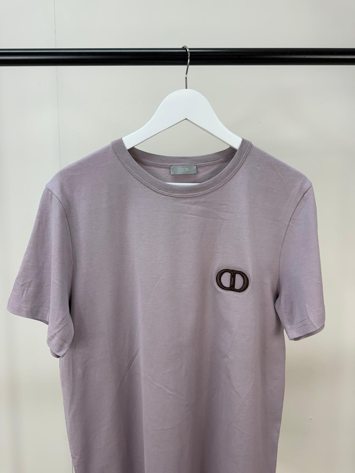 Dior Lilac CD Logo T-Shirt - Medium
