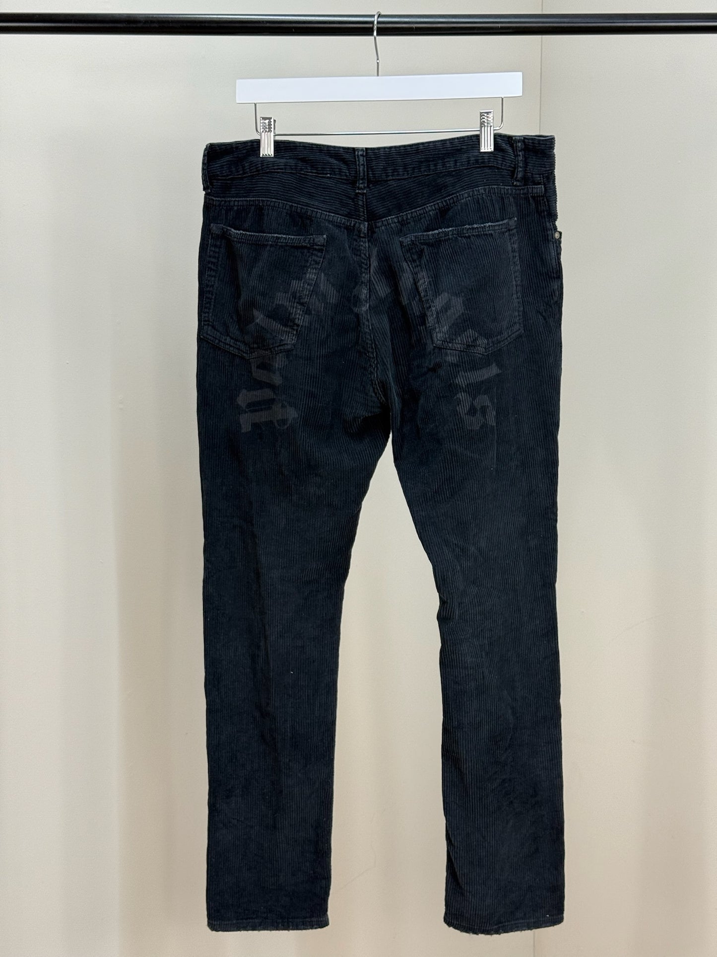 Palm Angel Black ribbed logo jeans Excellent - 34