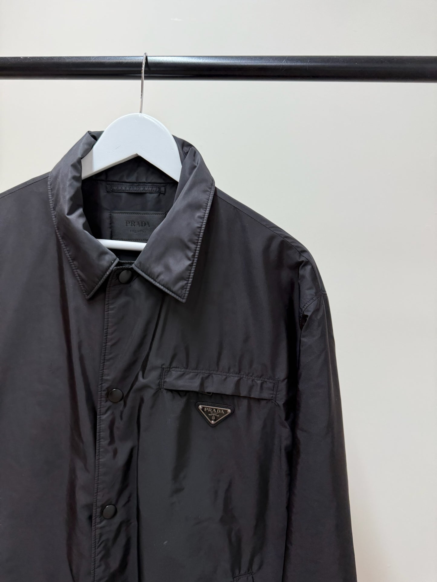 Prada Black Re-Nylon blouson Zip Up Jacket -52/XL