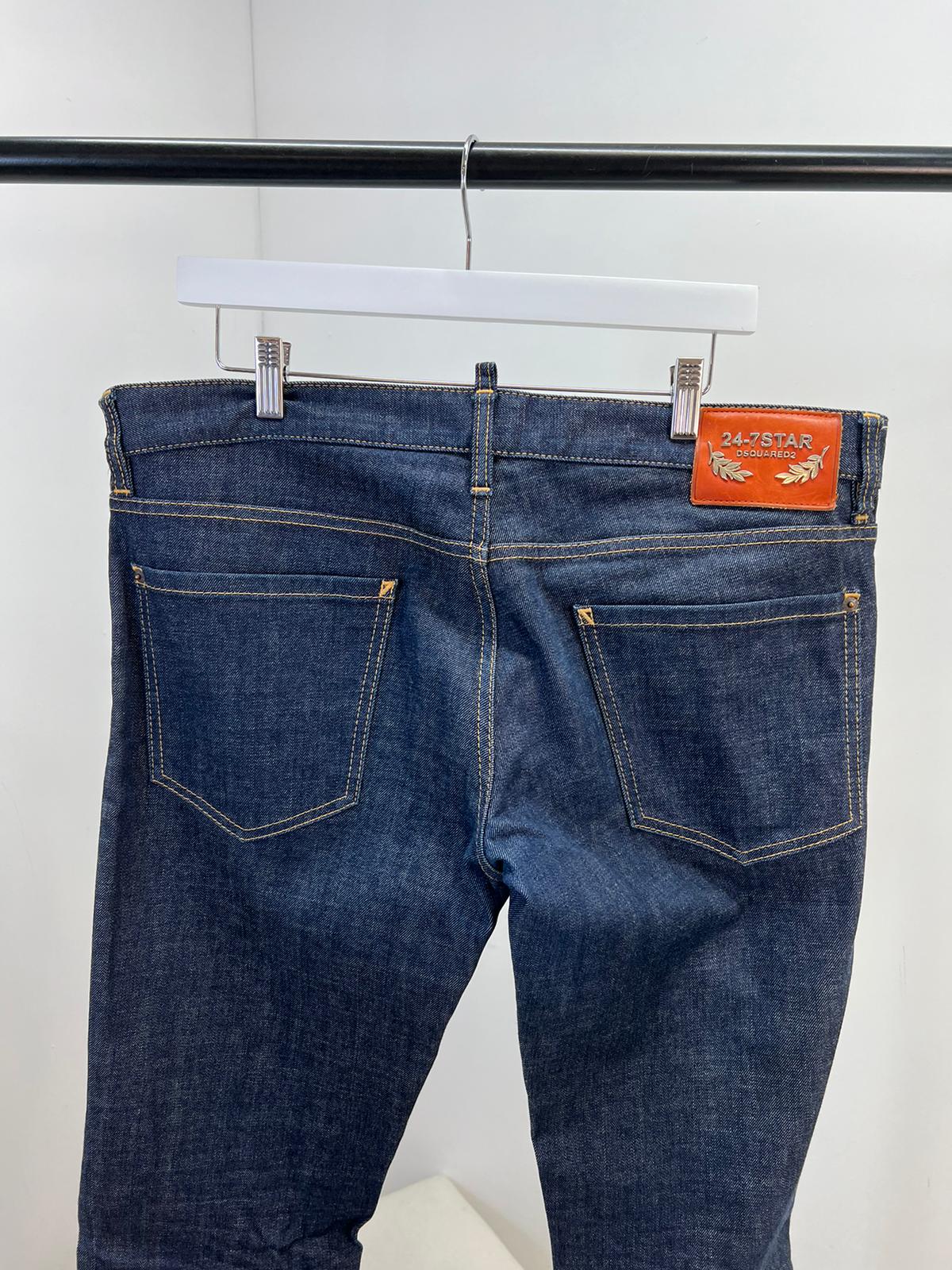 Dsquared2 “24-7” Star Blue Light Distressed Jeans (L50)