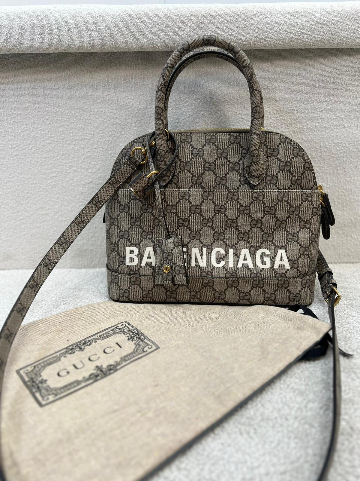 Balenciaga X Gucci GG Supreme The Hacker Project Bag