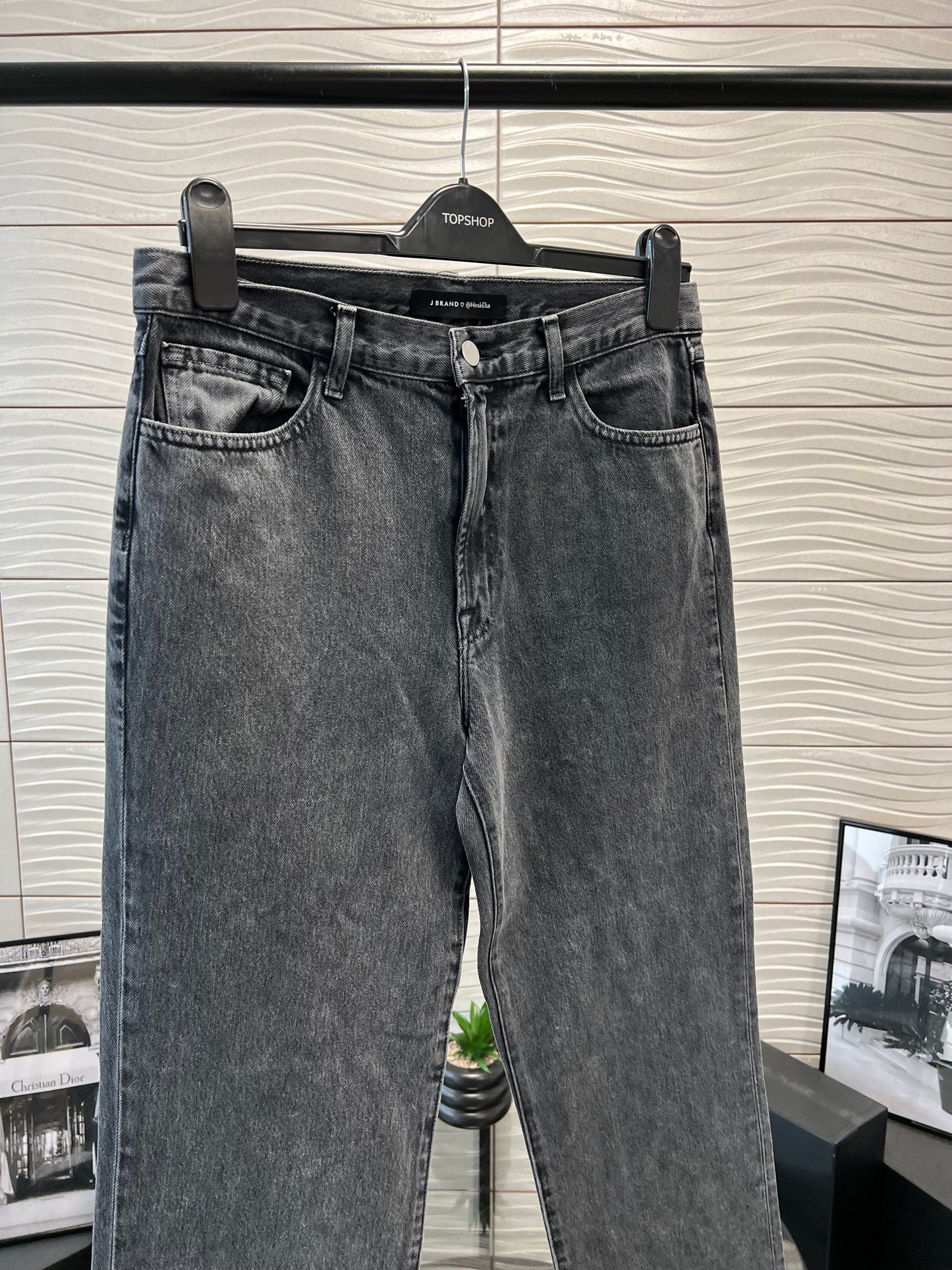 J Brand Black Denim Jeans - UK 8