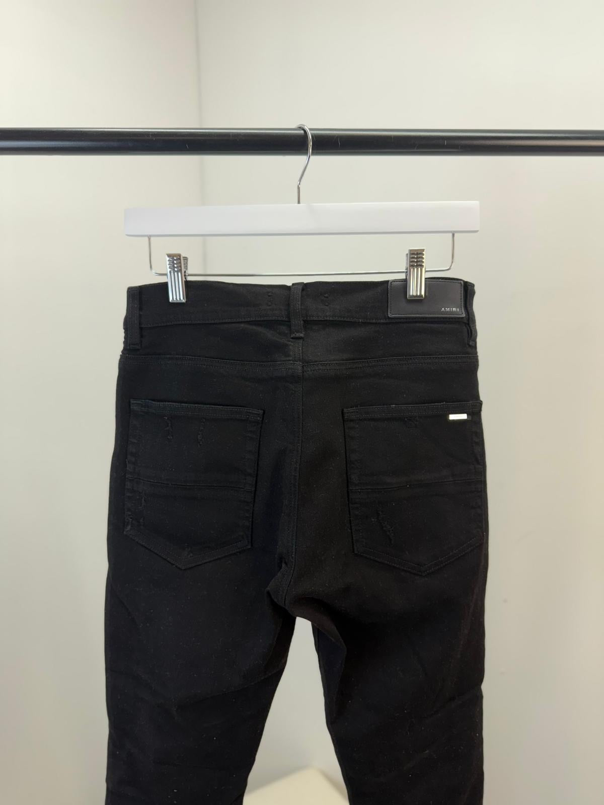 Amiri Black Pink MX1 Ripped Jeans -30