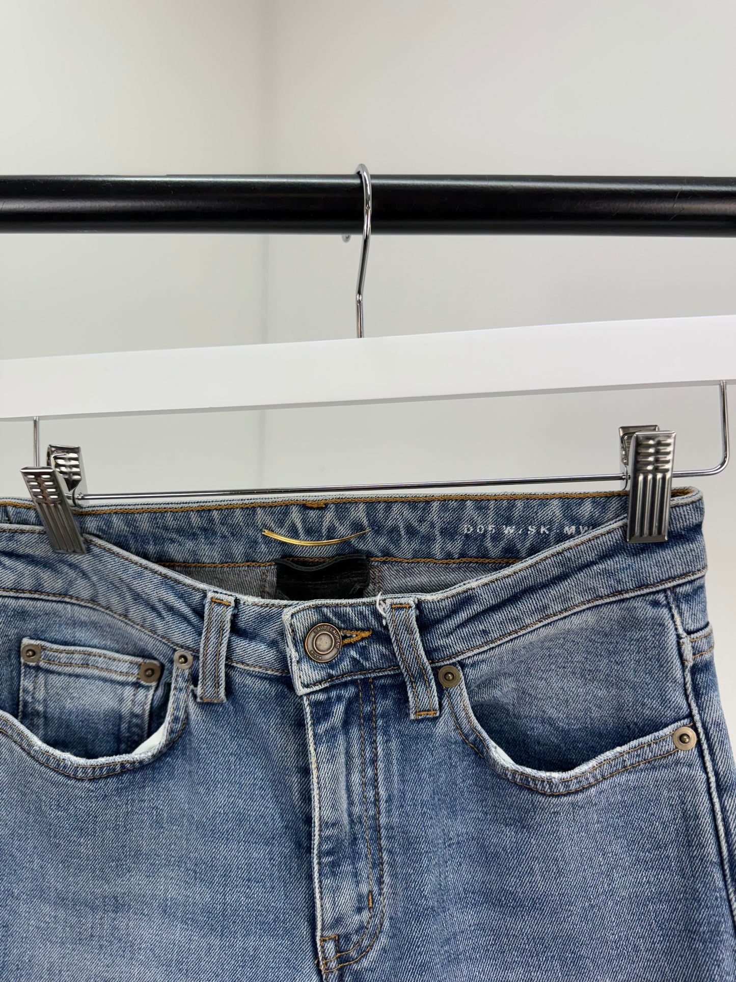 Saint Laurent Acid Light Blue Wash Jeans - UK 6/8