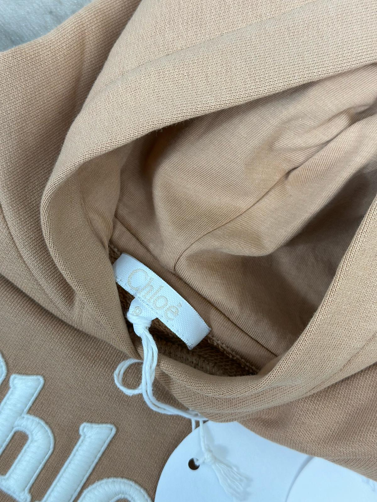 Kids Chloe Nude Hooded Dress - Age 8 in tags
