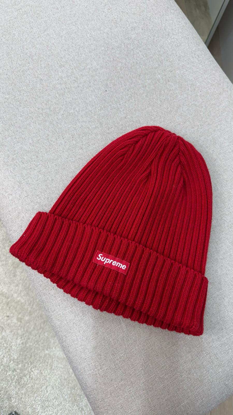 Supreme Red Beanie Hat