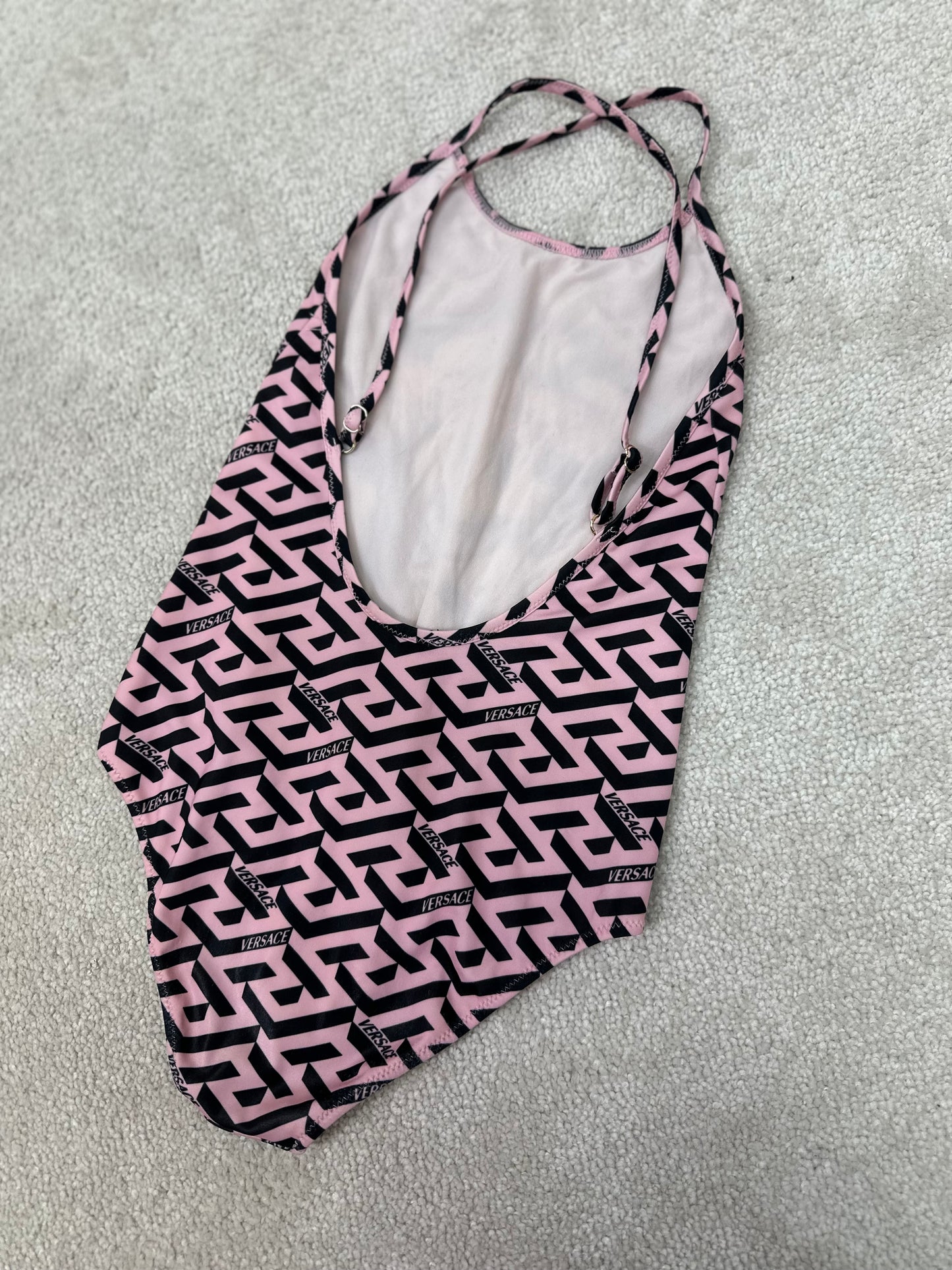 Kids Versace Pink & Yellow Swimsuit (Age 8)