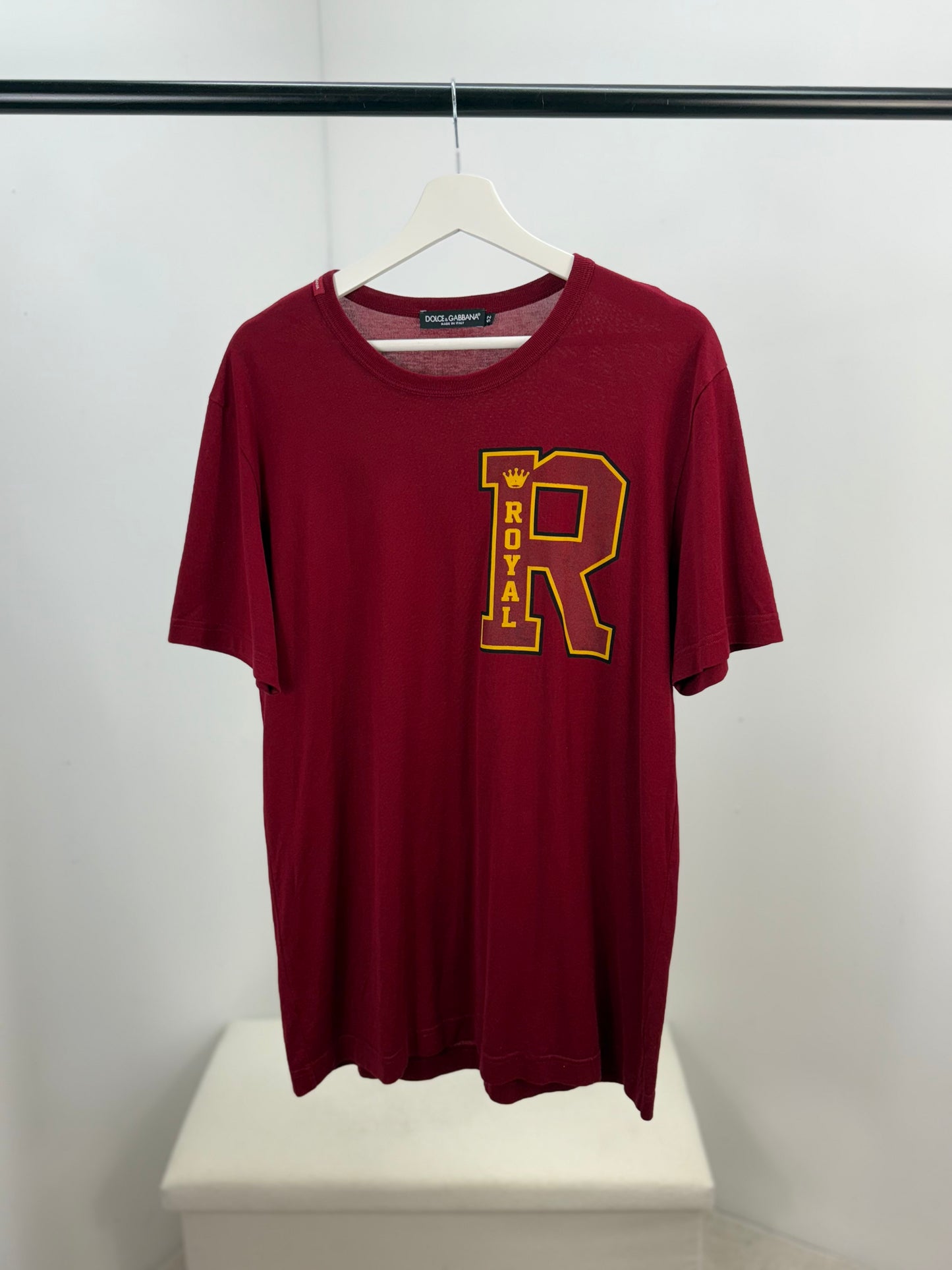 Dolce & Gabbana Red Royal R T-shirt - XL