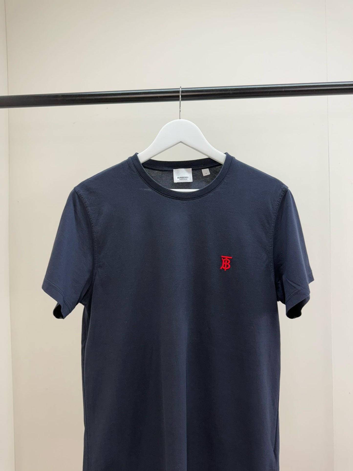 Burberry Navy Red Tb T-Shirt - Medium