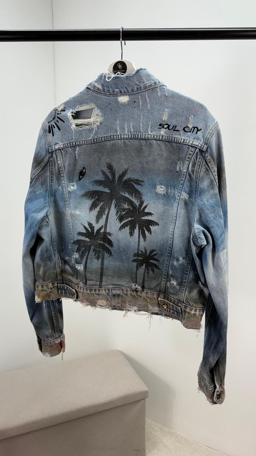 Amiri Palm Tree Denim jacket - Small
