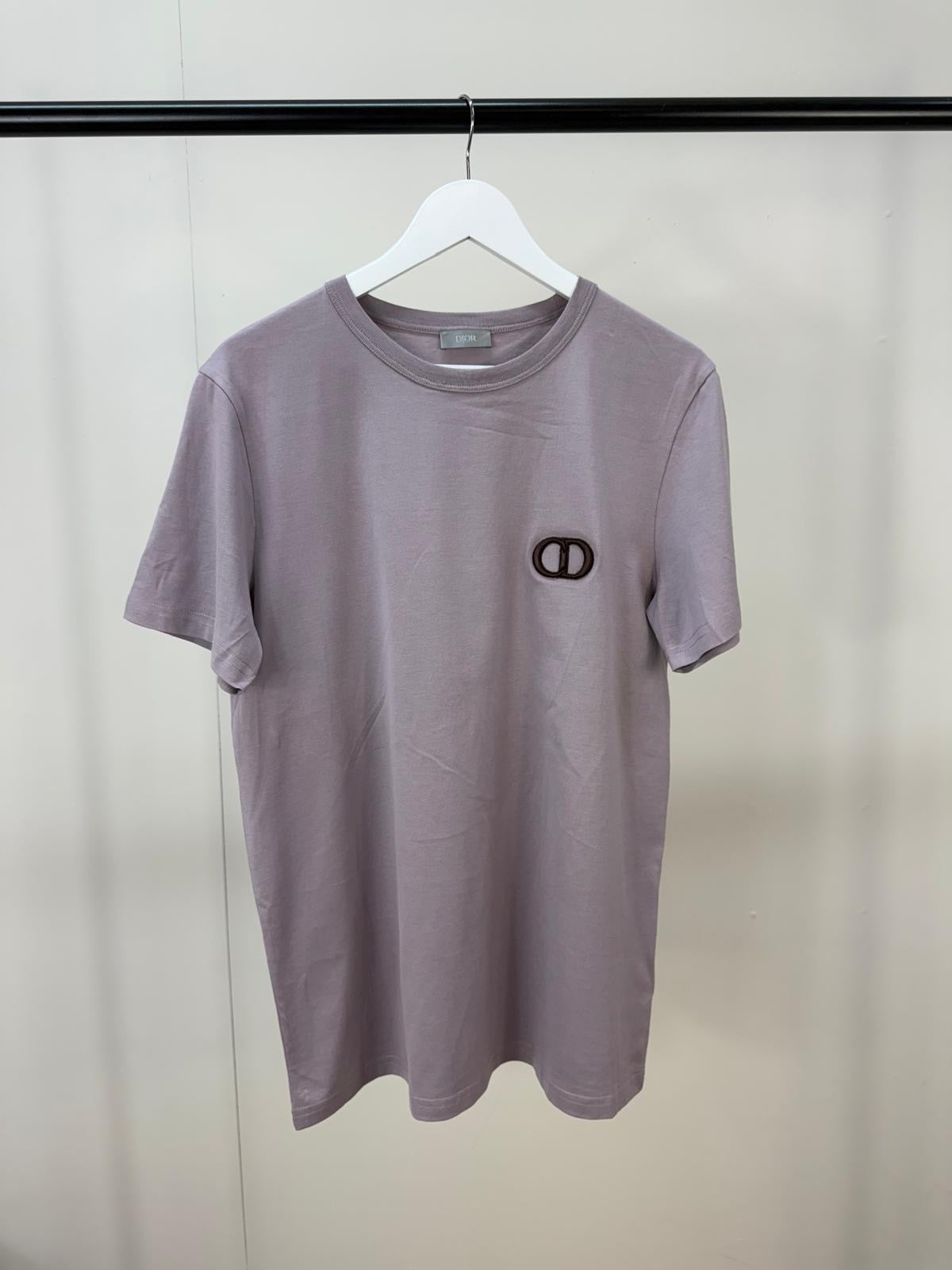 Dior Lilac CD Logo T-Shirt - Medium