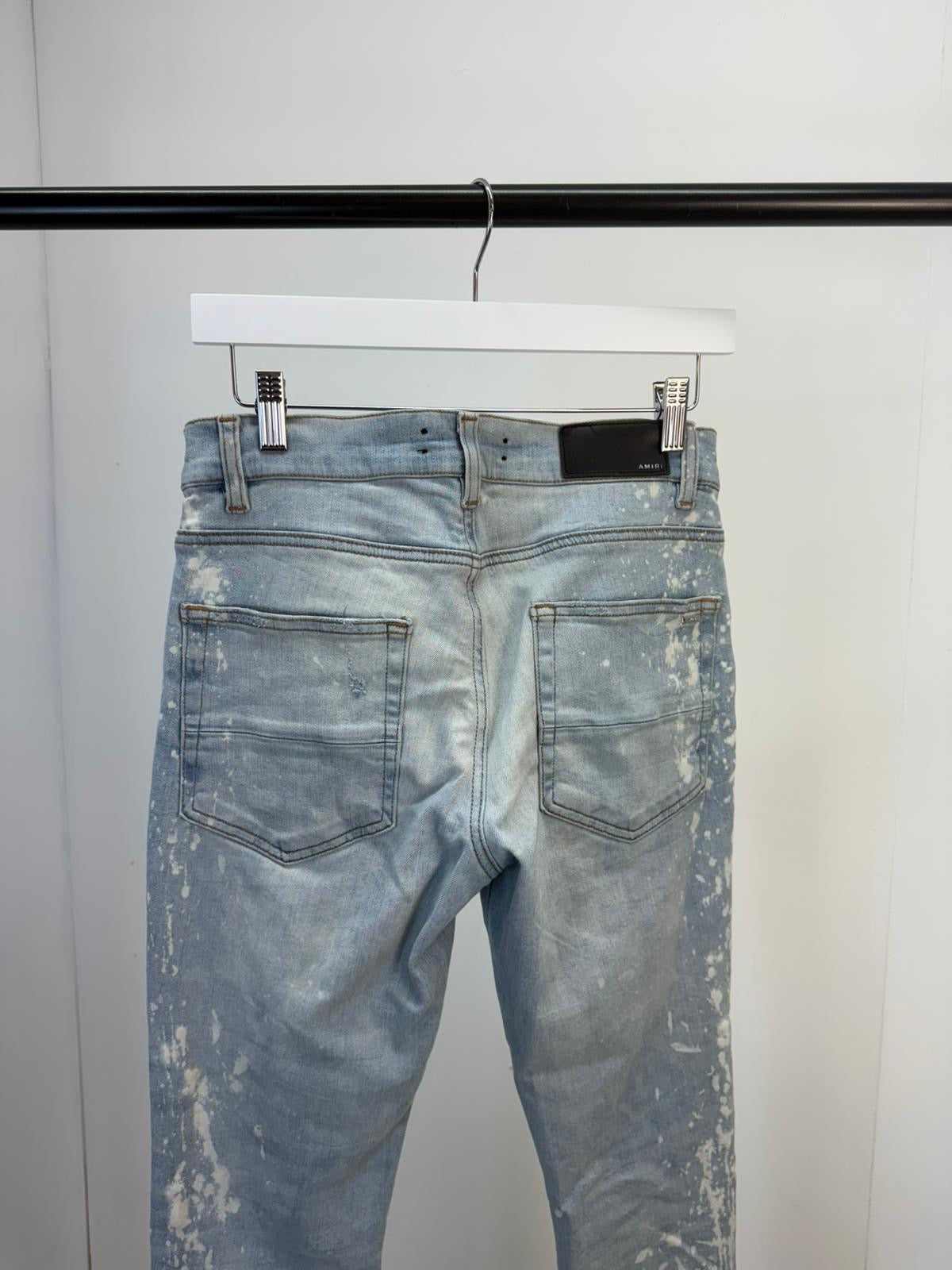 Amiri Light Blue Bleached Jeans -30