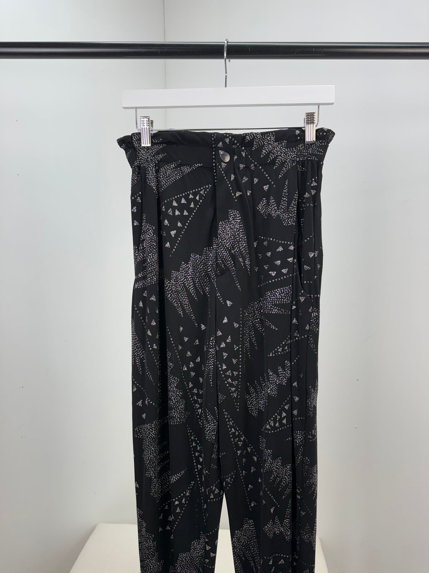 Isobel Marant Black & Silver Detail Trouser Co-Ord - UK 8